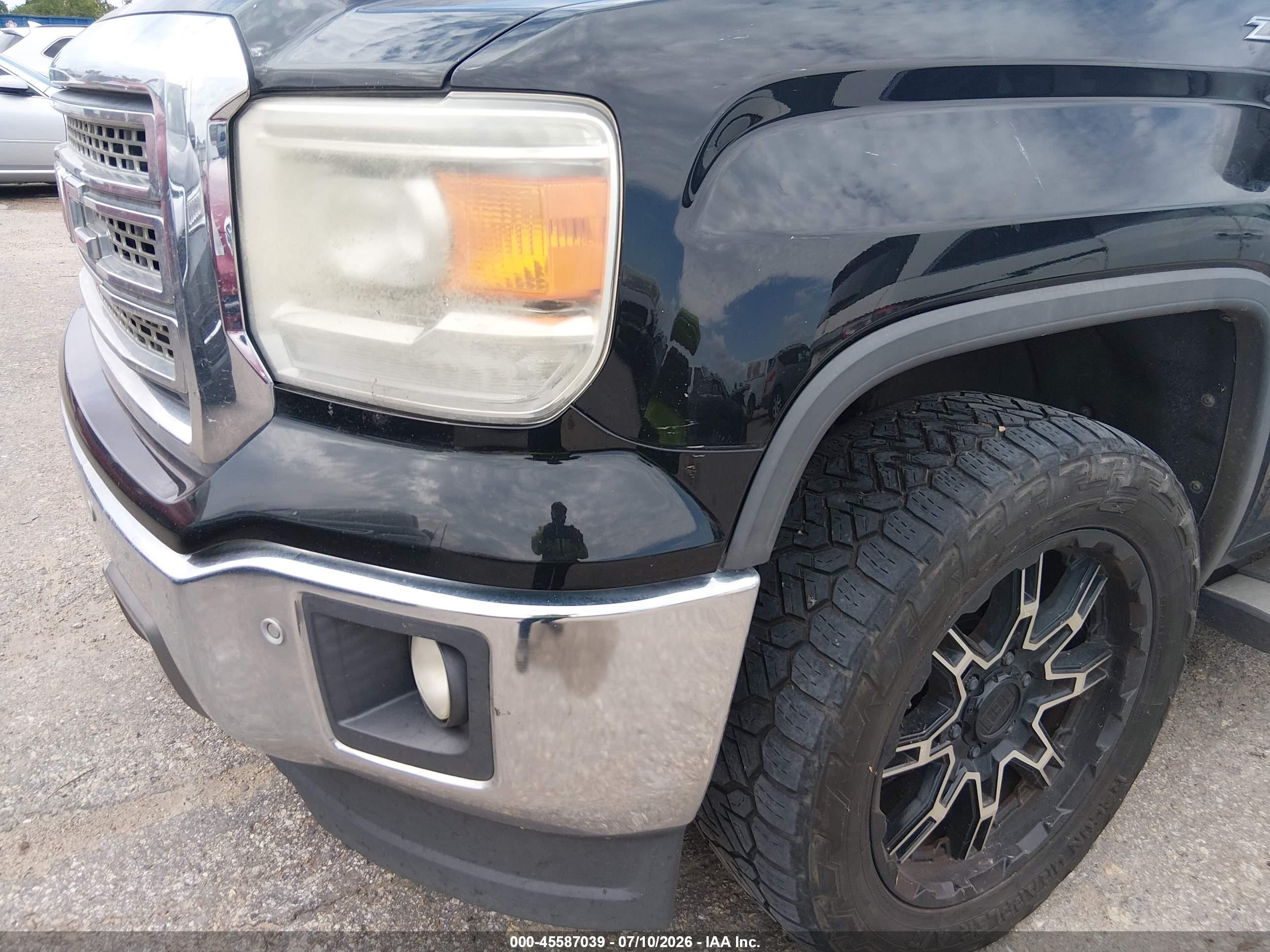 2014 Gmc Sierra 1500 Slt Black vin: 3GTU2VEC2EG514821