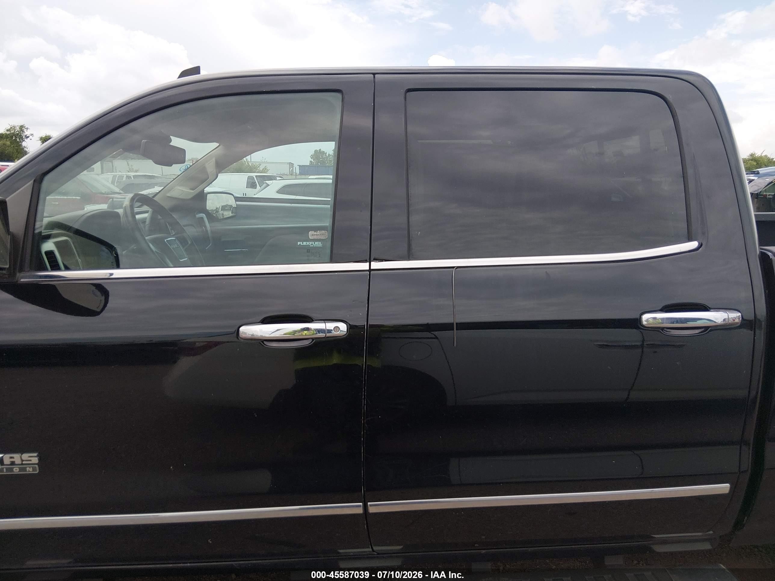 2014 Gmc Sierra 1500 Slt Black vin: 3GTU2VEC2EG514821