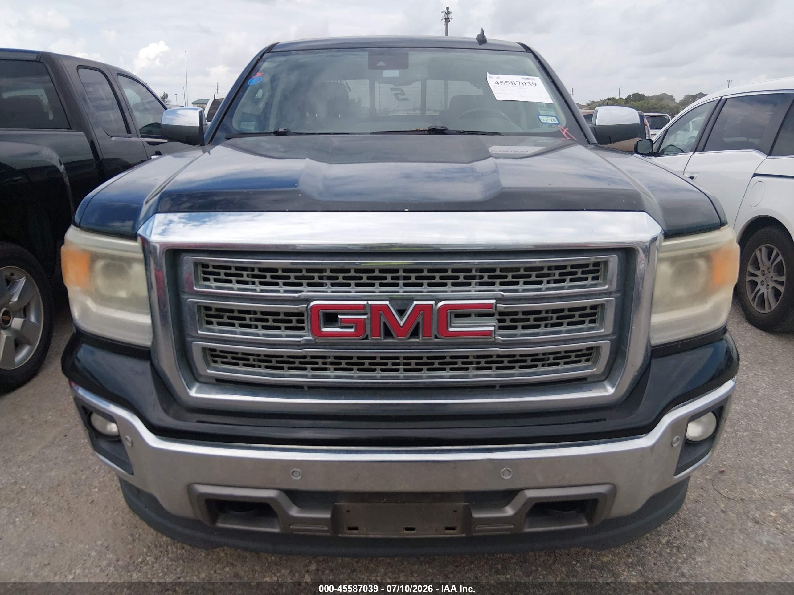 2014 Gmc Sierra 1500 Slt Black vin: 3GTU2VEC2EG514821