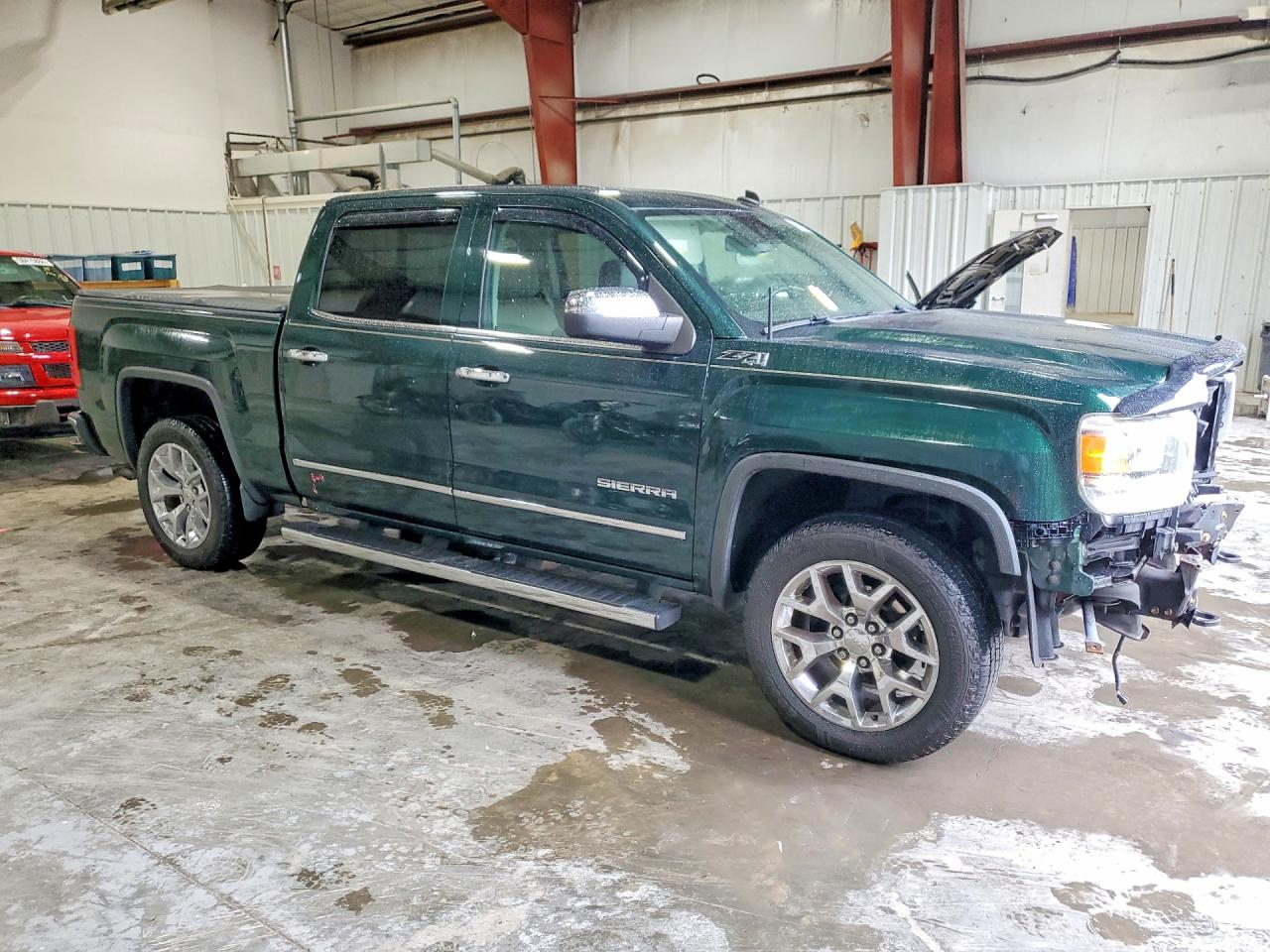 2014 Gmc Sierra K1500 Slt Green vin: 3GTU2VEC2EG519372