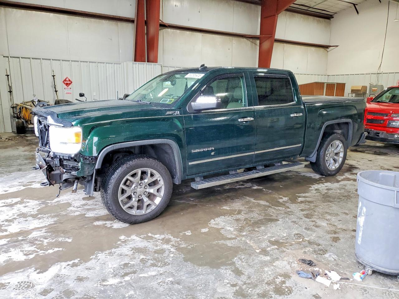 2014 Gmc Sierra K1500 Slt Green vin: 3GTU2VEC2EG519372