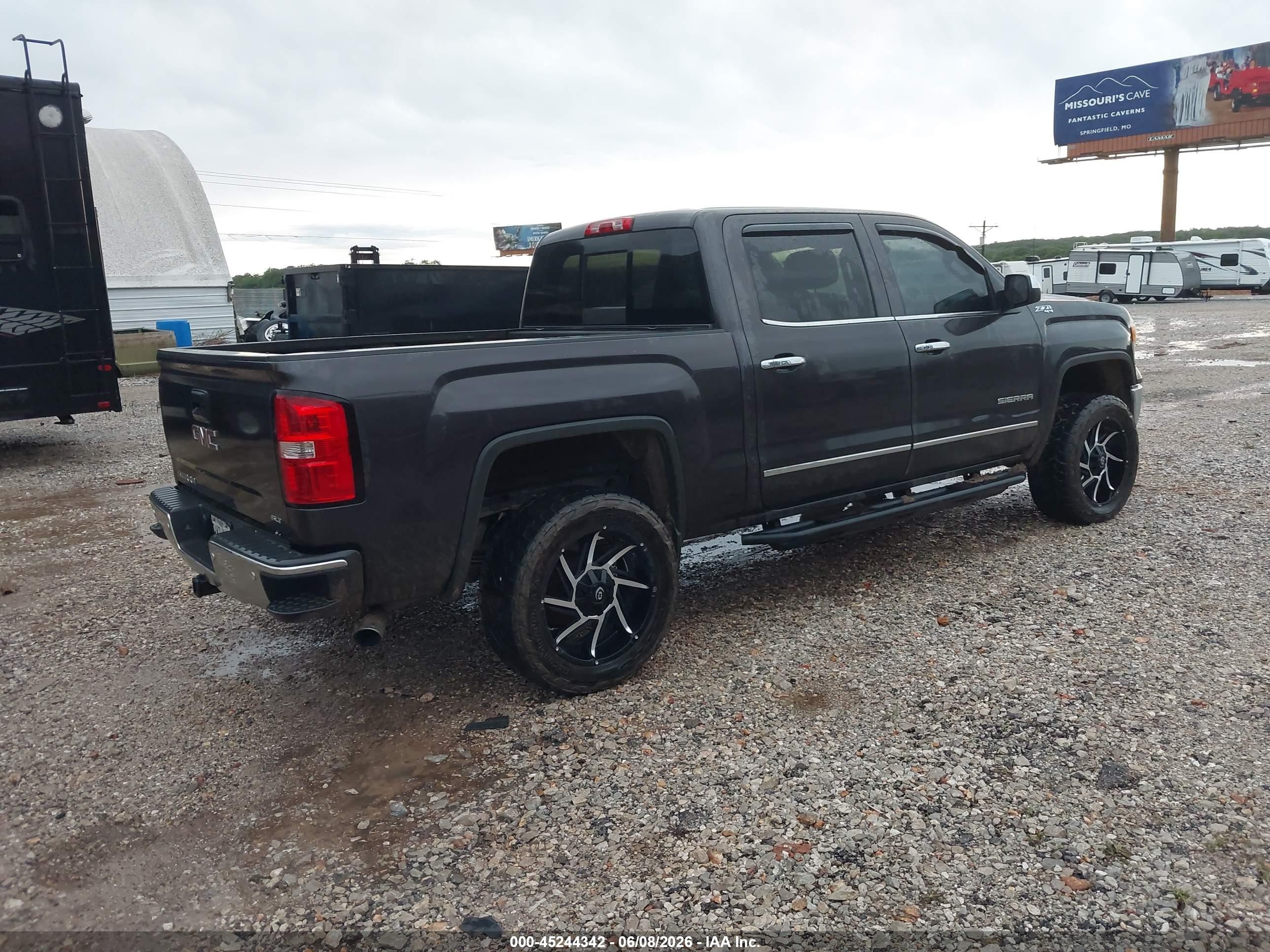 2014 Gmc Sierra 1500 Slt Black vin: 3GTU2VEC2EG539850