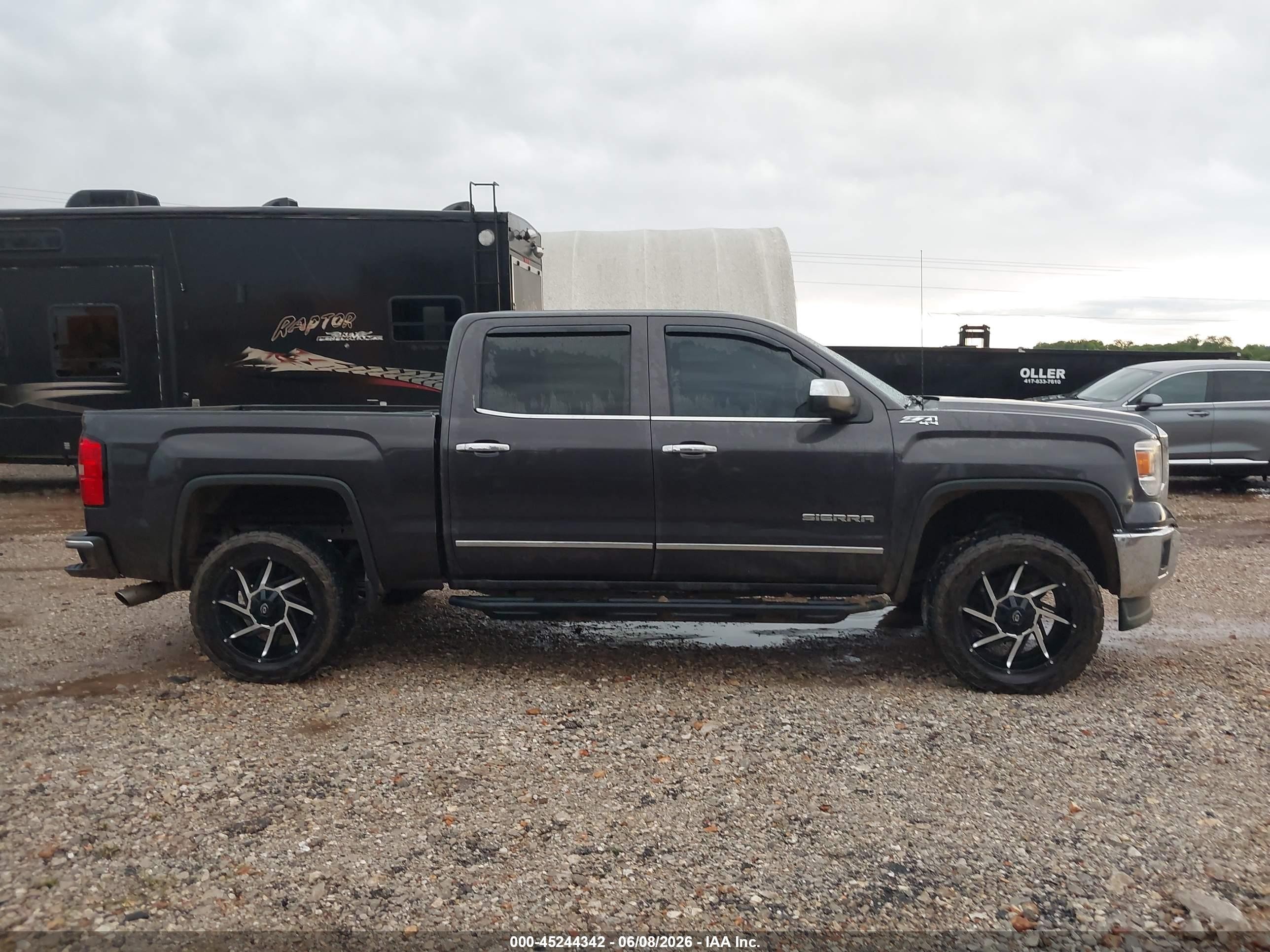 2014 Gmc Sierra 1500 Slt Black vin: 3GTU2VEC2EG539850