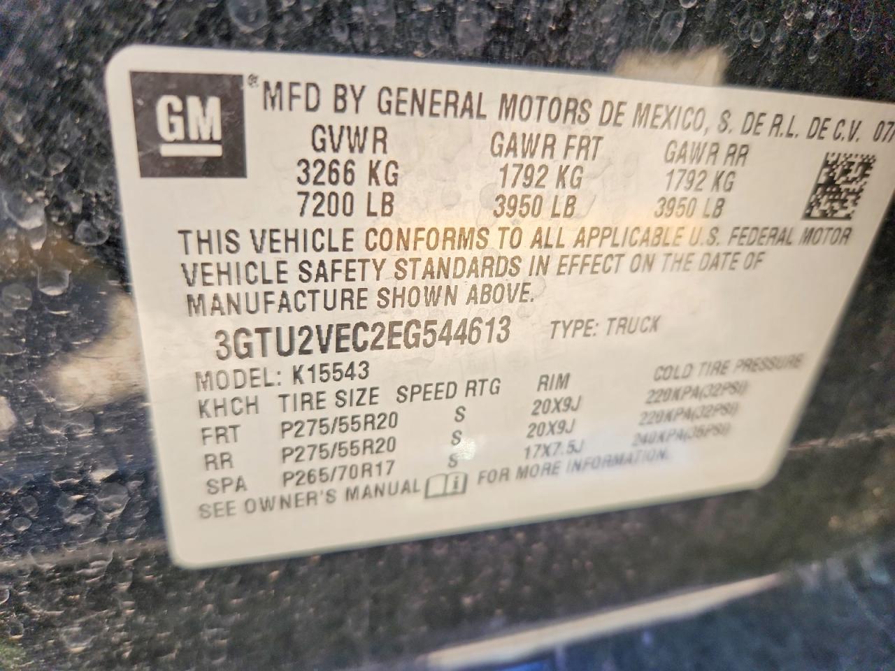 2014 Gmc Sierra K1500 Slt Black vin: 3GTU2VEC2EG544613