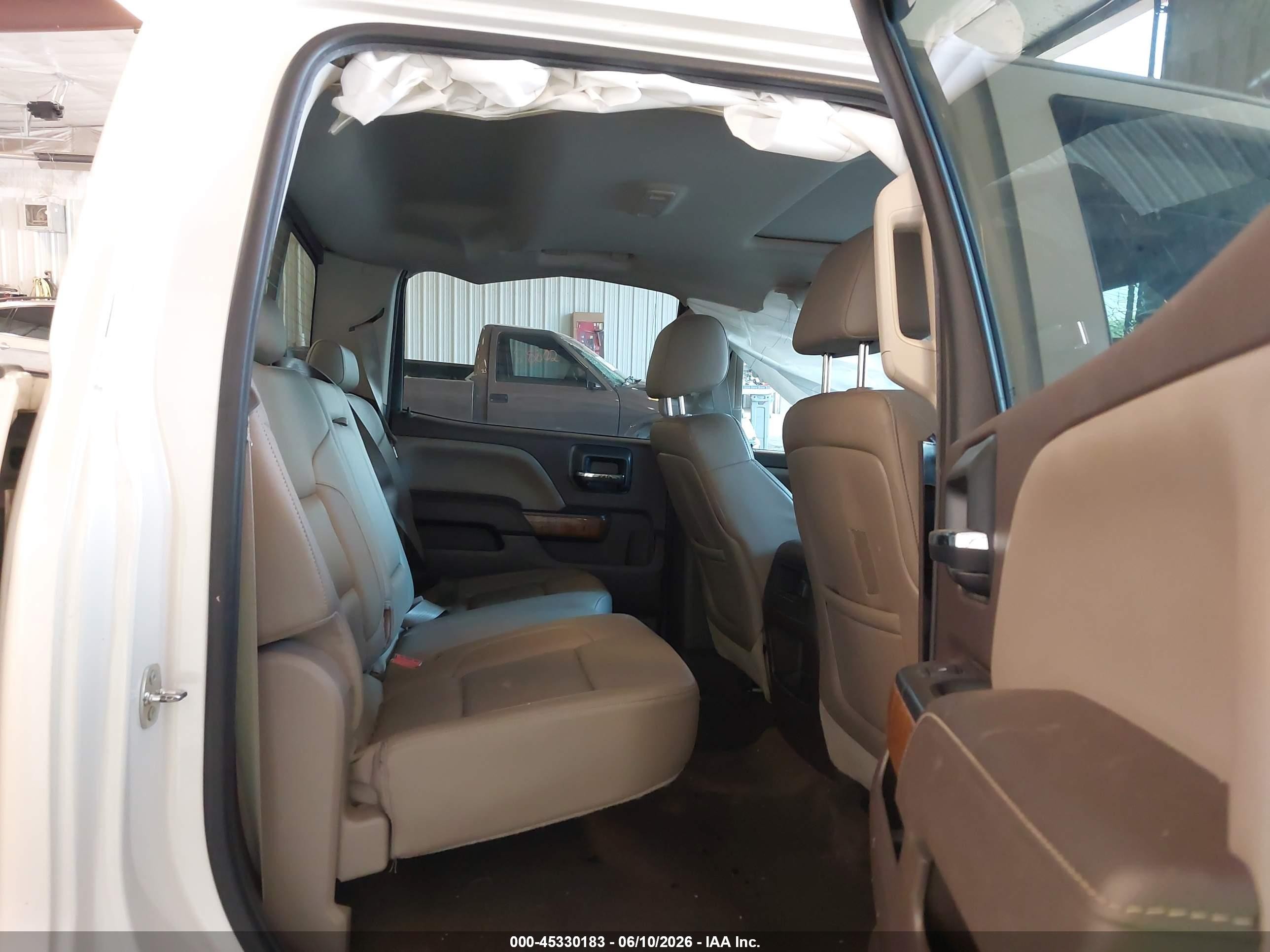 2015 Gmc Sierra 1500 Slt White vin: 3GTU2VEC2FG128174