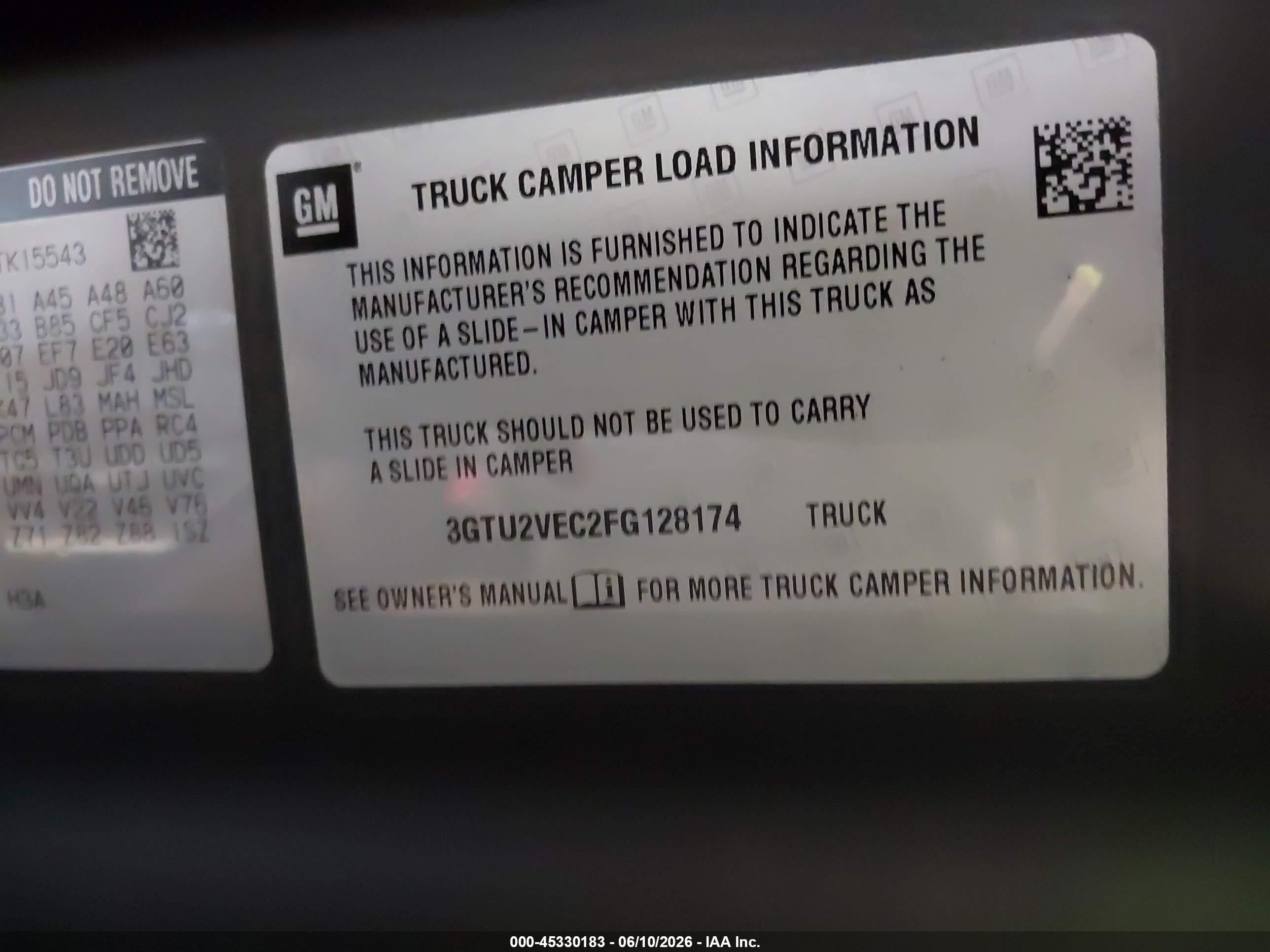 2015 Gmc Sierra 1500 Slt White vin: 3GTU2VEC2FG128174