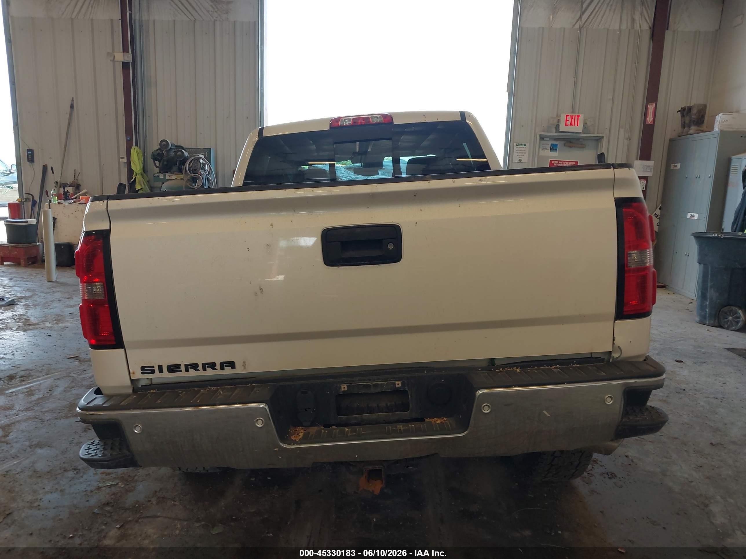 2015 Gmc Sierra 1500 Slt White vin: 3GTU2VEC2FG128174