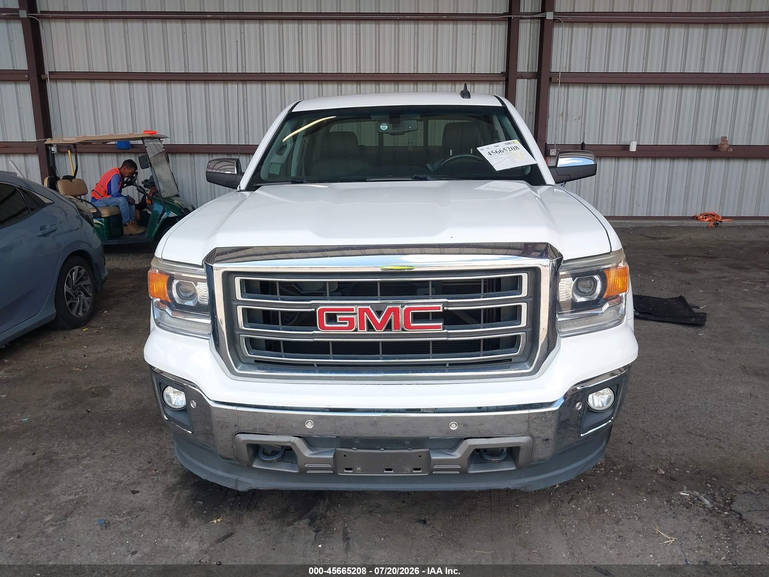 2015 Gmc Sierra 1500 Slt White vin: 3GTU2VEC2FG279810
