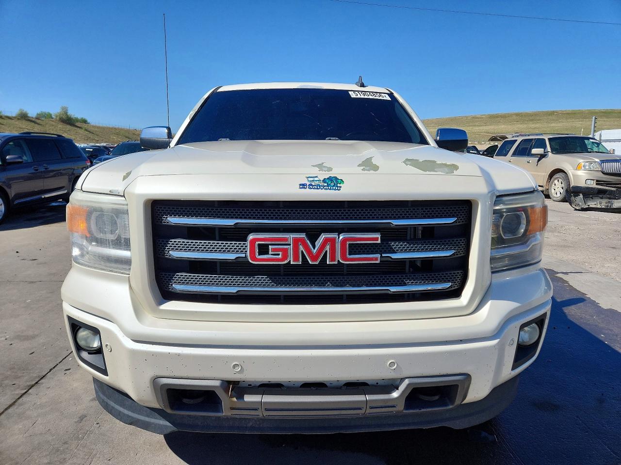2015 Gmc Sierra K1500 Slt White vin: 3GTU2VEC2FG299684