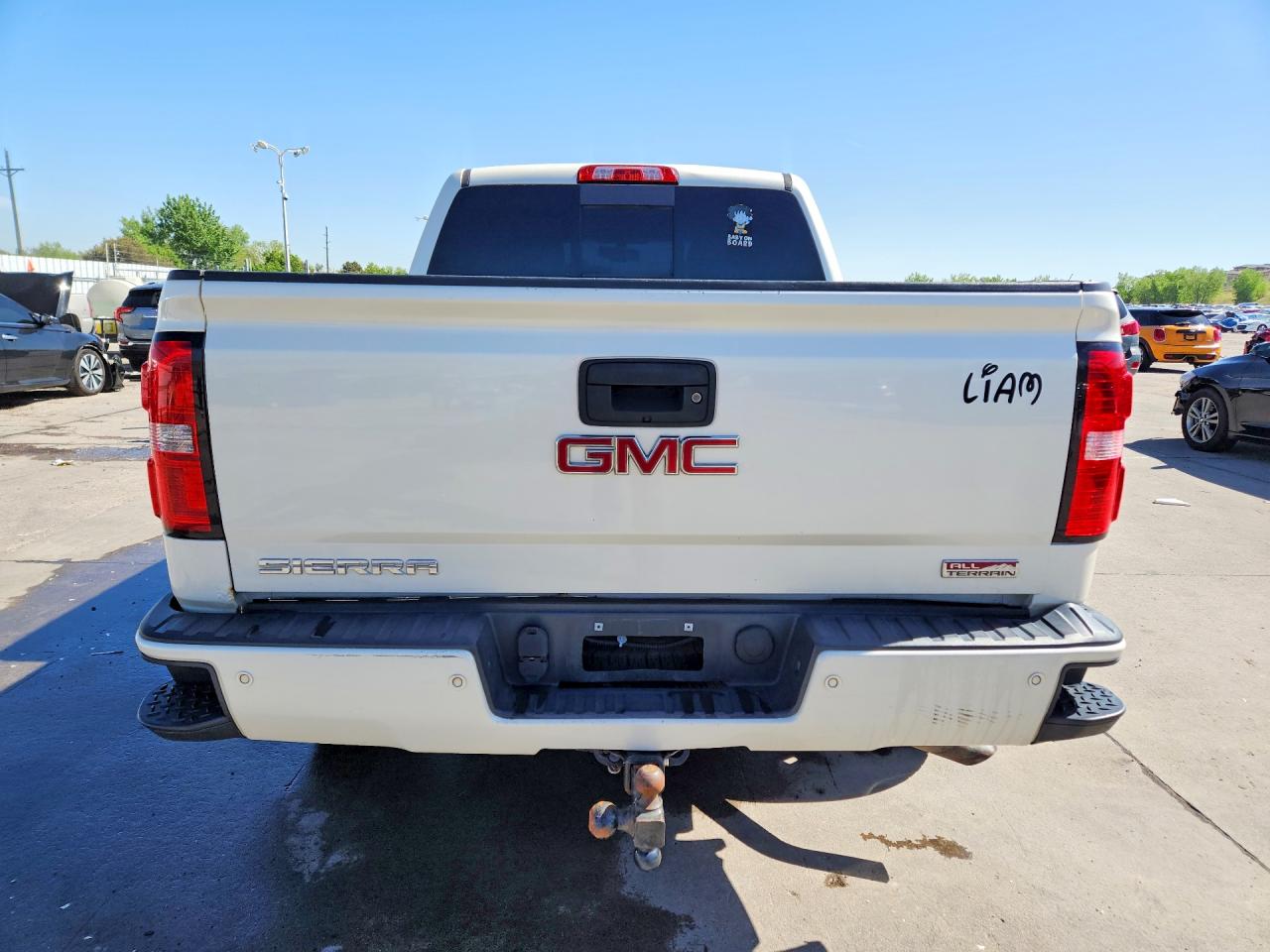 2015 Gmc Sierra K1500 Slt White vin: 3GTU2VEC2FG299684