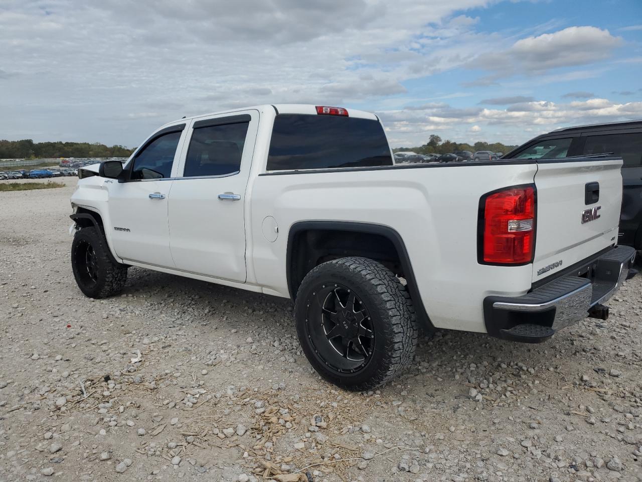 2015 Gmc Sierra K1500 Slt White vin: 3GTU2VEC2FG363917