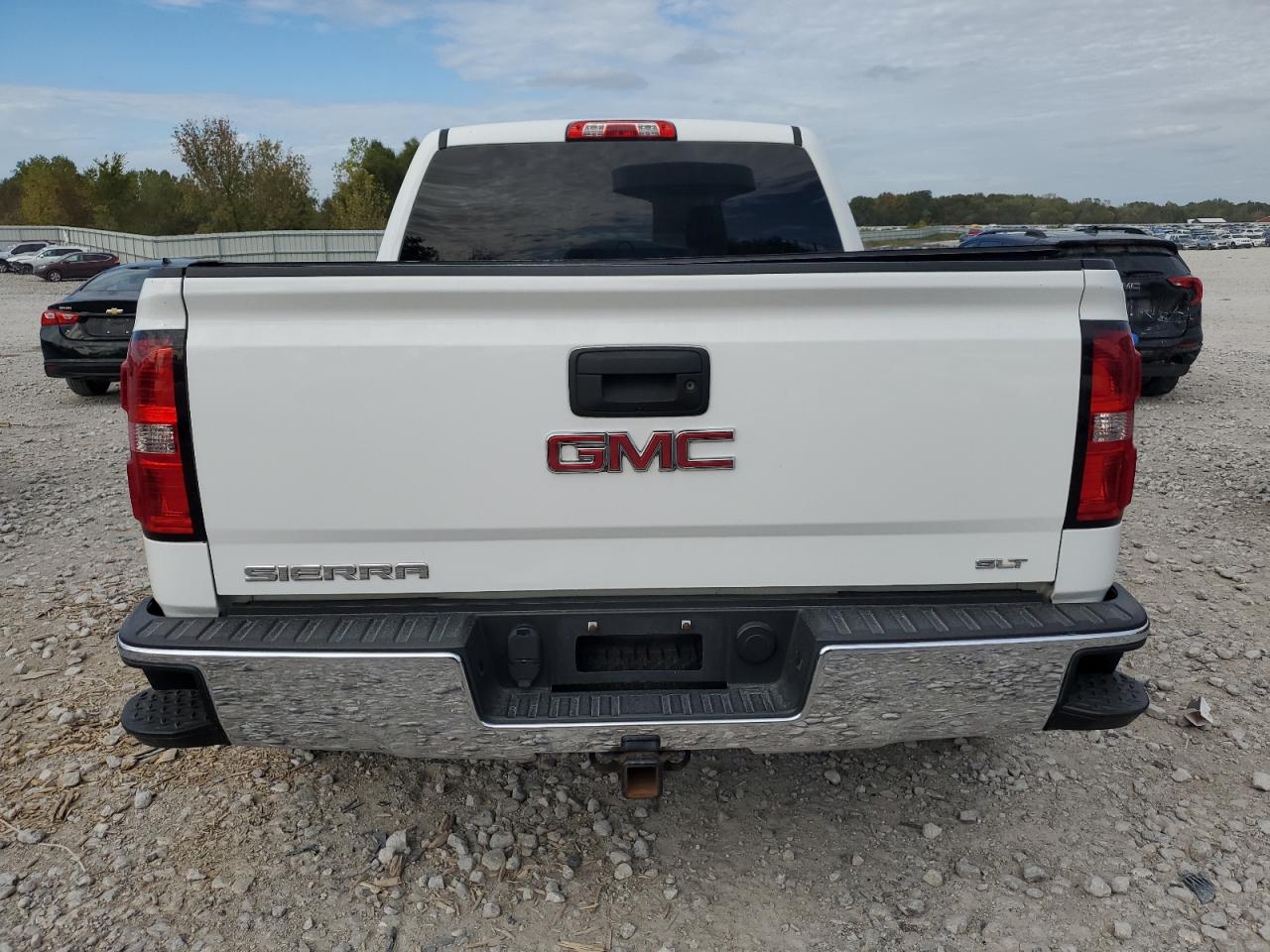 2015 Gmc Sierra K1500 Slt White vin: 3GTU2VEC2FG363917