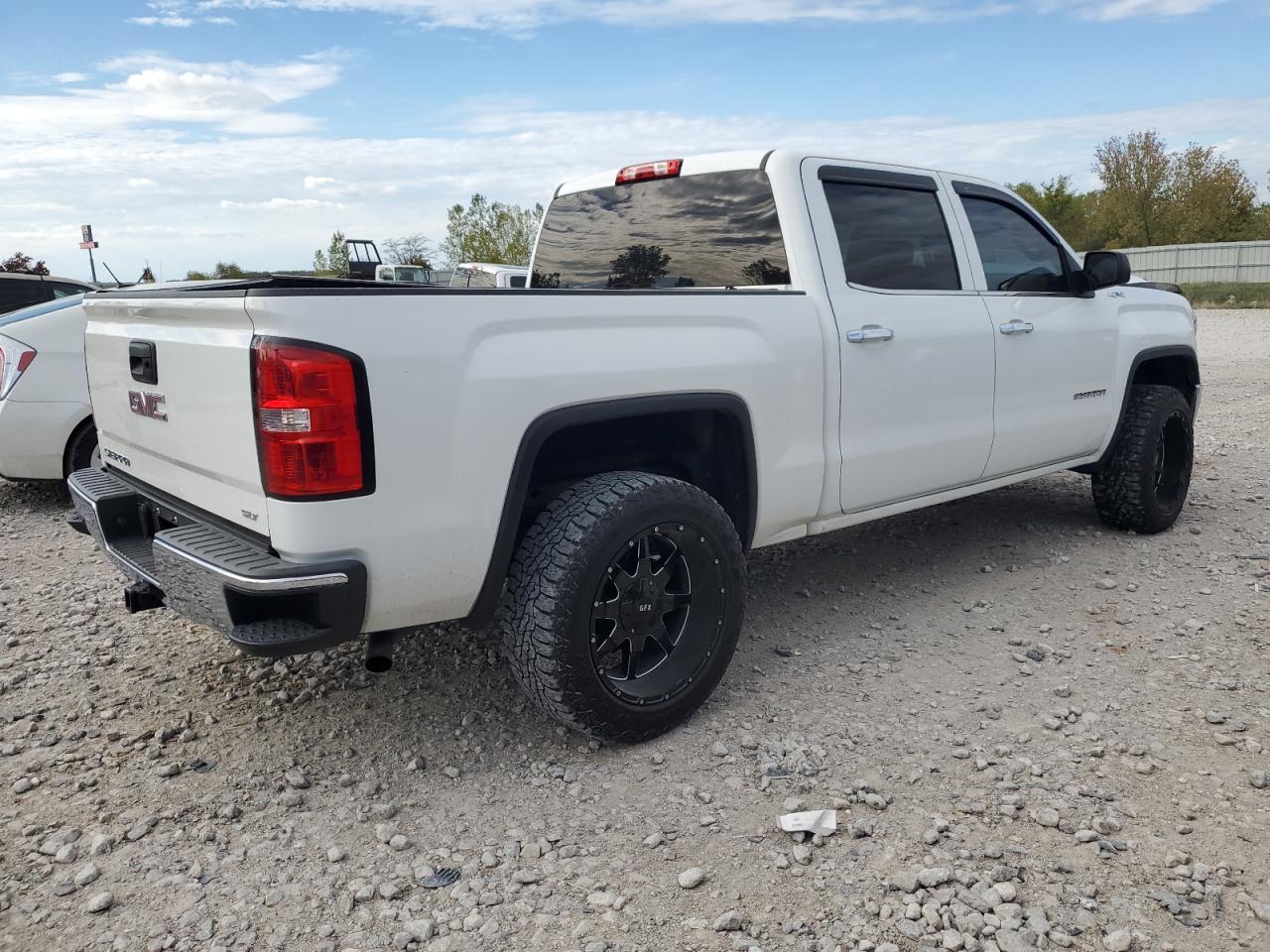 2015 Gmc Sierra K1500 Slt White vin: 3GTU2VEC2FG363917