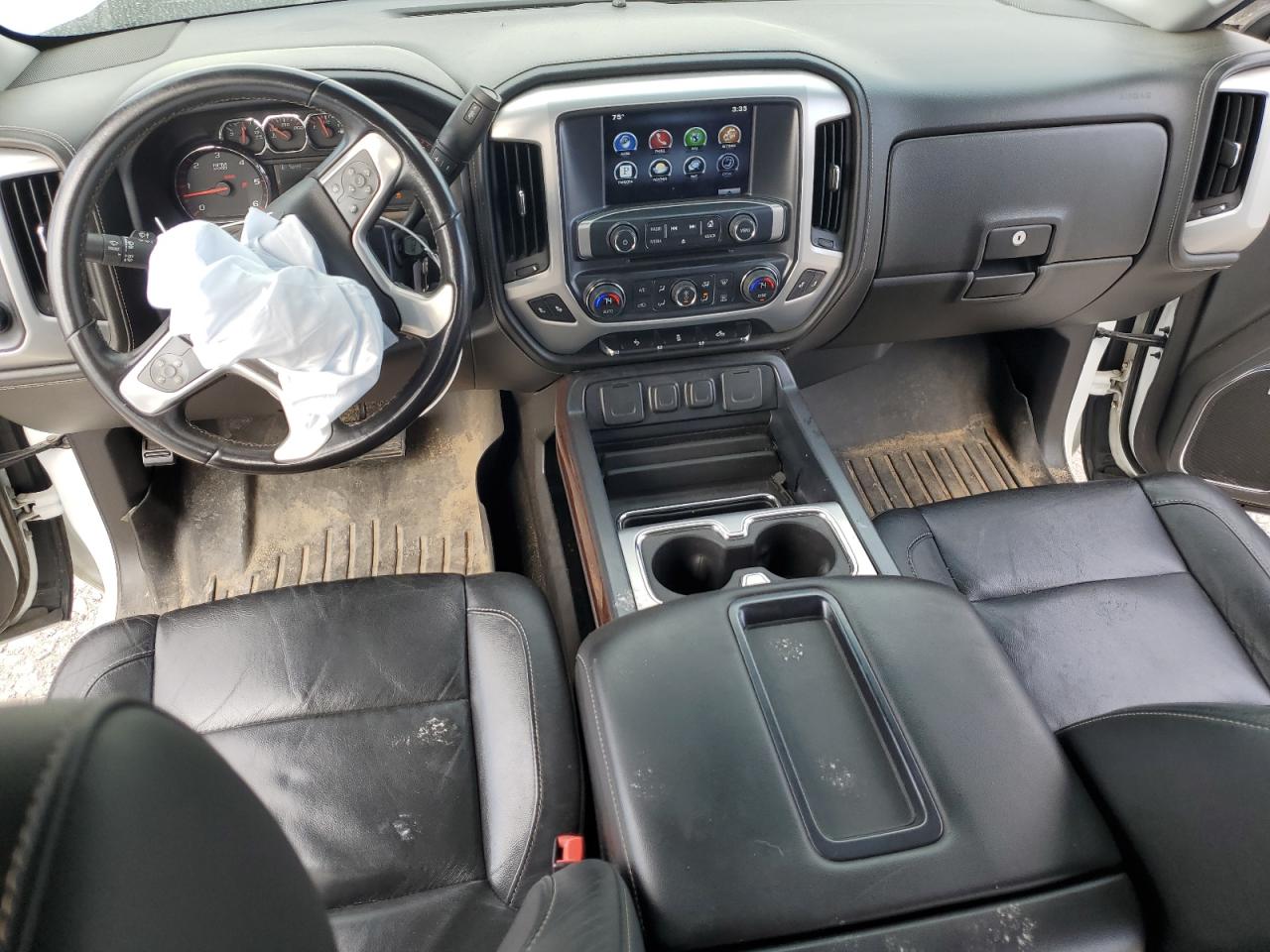 2015 Gmc Sierra K1500 Slt White vin: 3GTU2VEC2FG363917