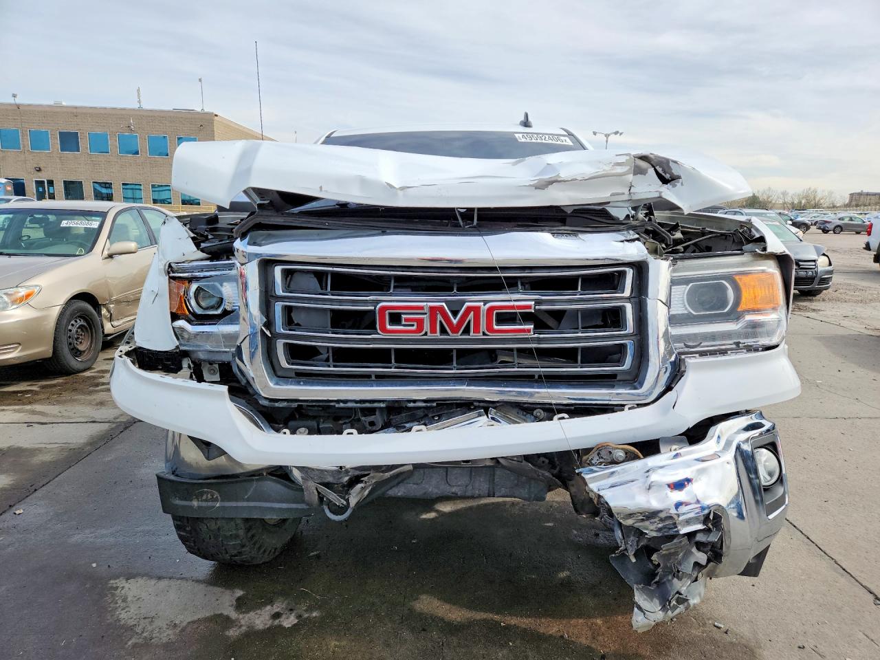 2015 Gmc Sierra K1500 Slt White vin: 3GTU2VEC2FG447042