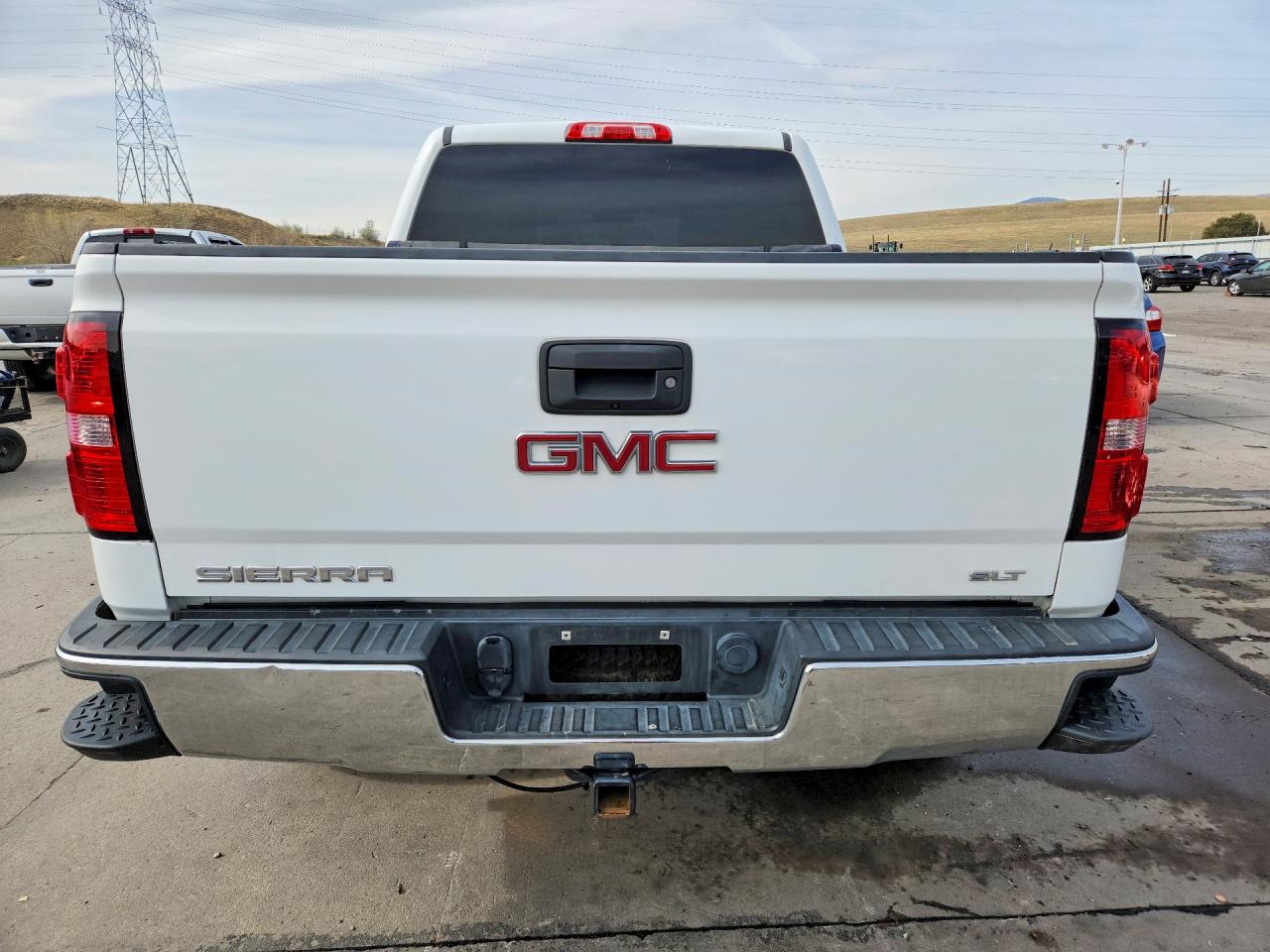 2015 Gmc Sierra K1500 Slt White vin: 3GTU2VEC2FG447042
