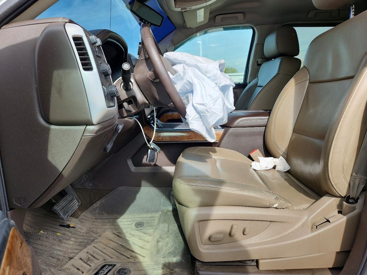 2015 Gmc Sierra K1500 Slt White vin: 3GTU2VEC2FG447042