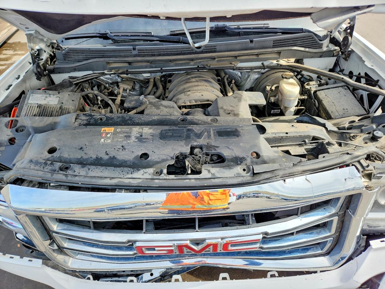 2015 Gmc Sierra K1500 Slt White vin: 3GTU2VEC2FG447042