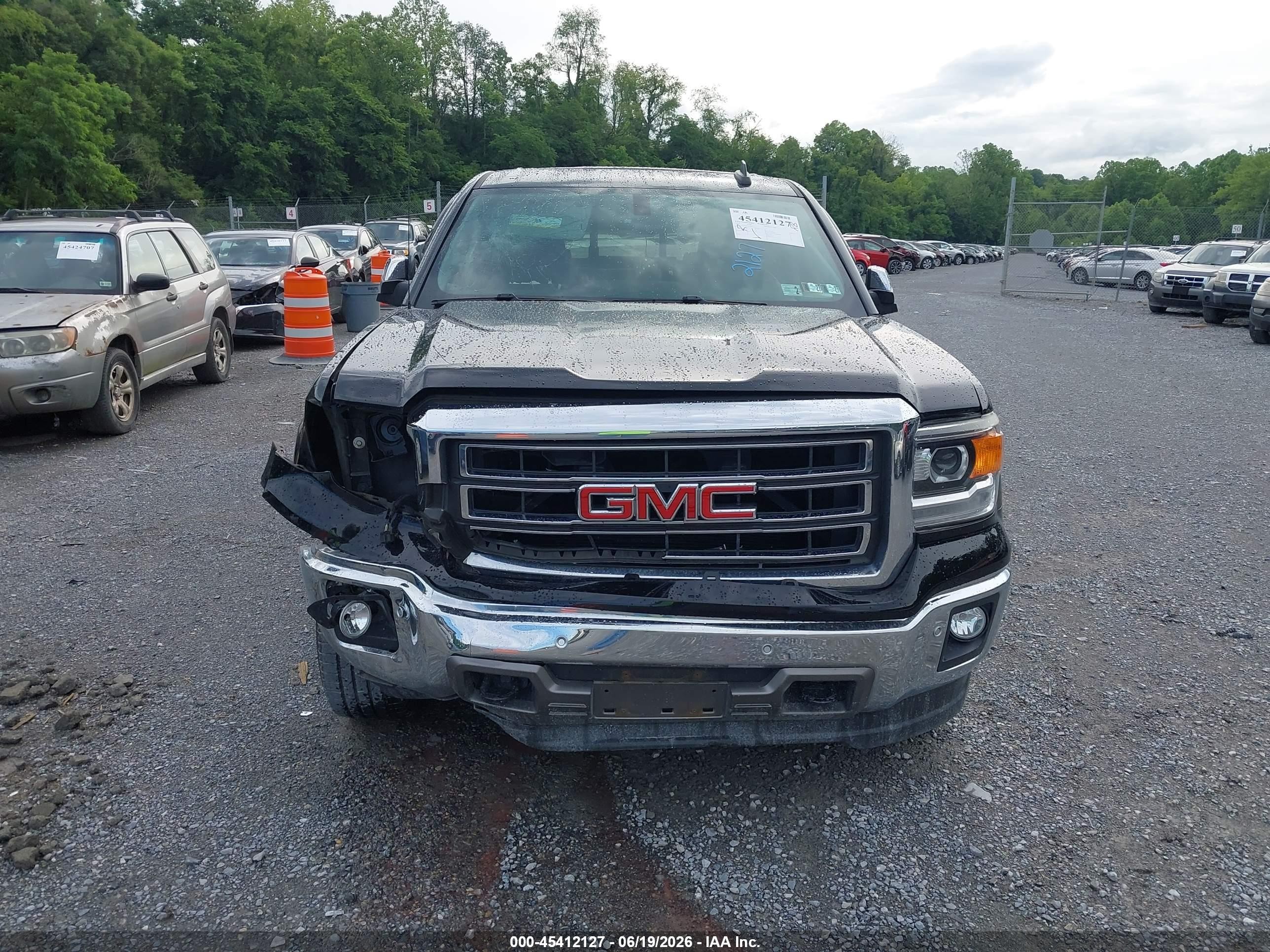 2015 Gmc Sierra 1500 Slt Black vin: 3GTU2VEC2FG485211