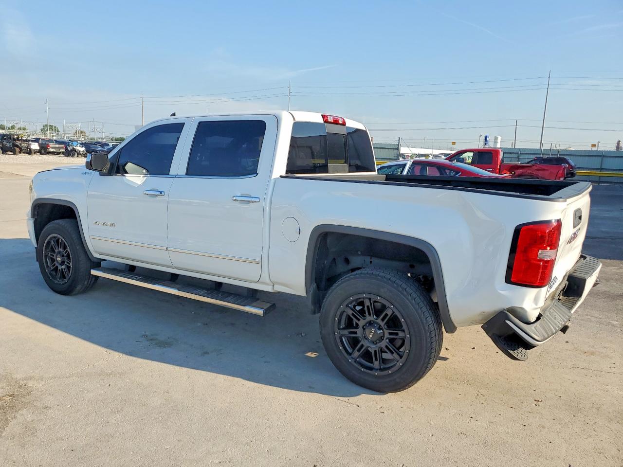 2015 Gmc Sierra K1500 Slt White vin: 3GTU2VEC2FG493857