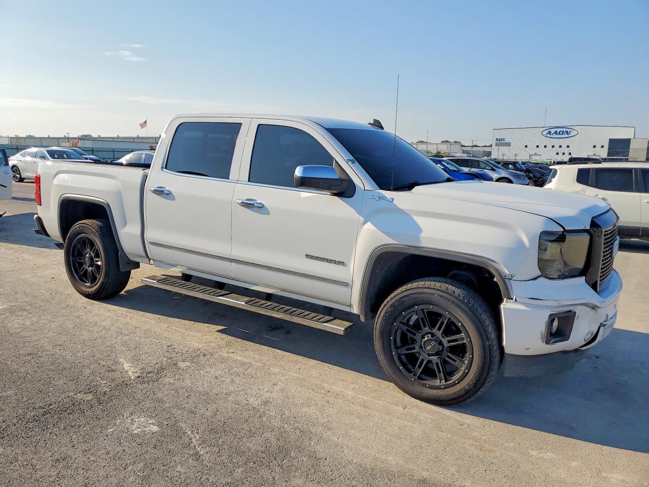 2015 Gmc Sierra K1500 Slt White vin: 3GTU2VEC2FG493857