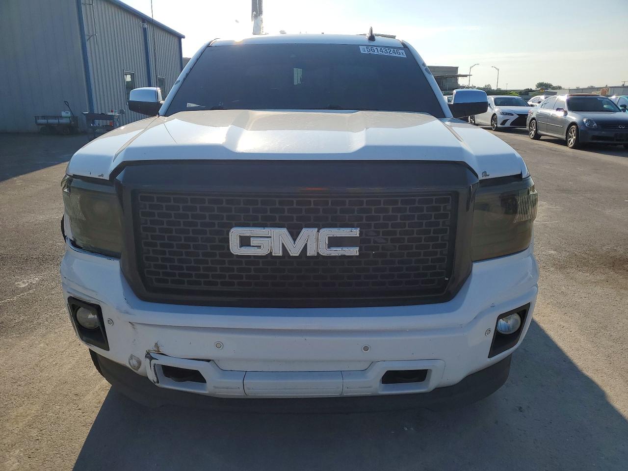 2015 Gmc Sierra K1500 Slt White vin: 3GTU2VEC2FG493857