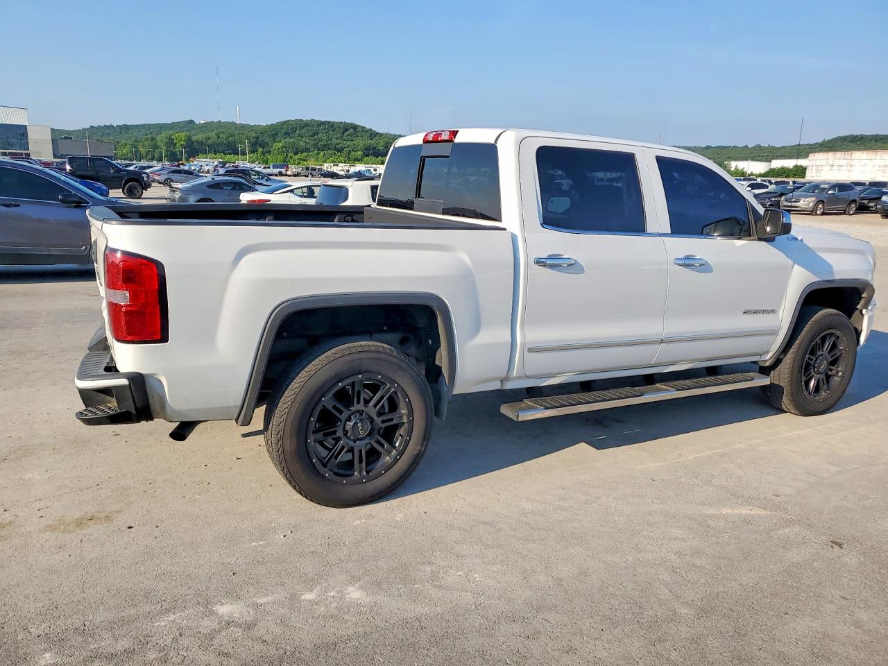 2015 Gmc Sierra K1500 Slt White vin: 3GTU2VEC2FG493857