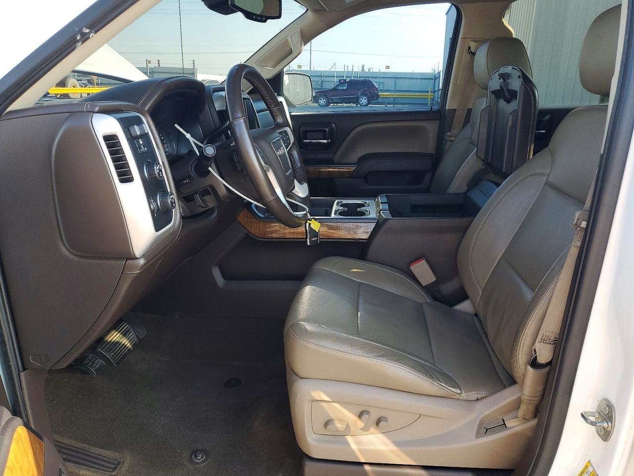 2015 Gmc Sierra K1500 Slt White vin: 3GTU2VEC2FG493857