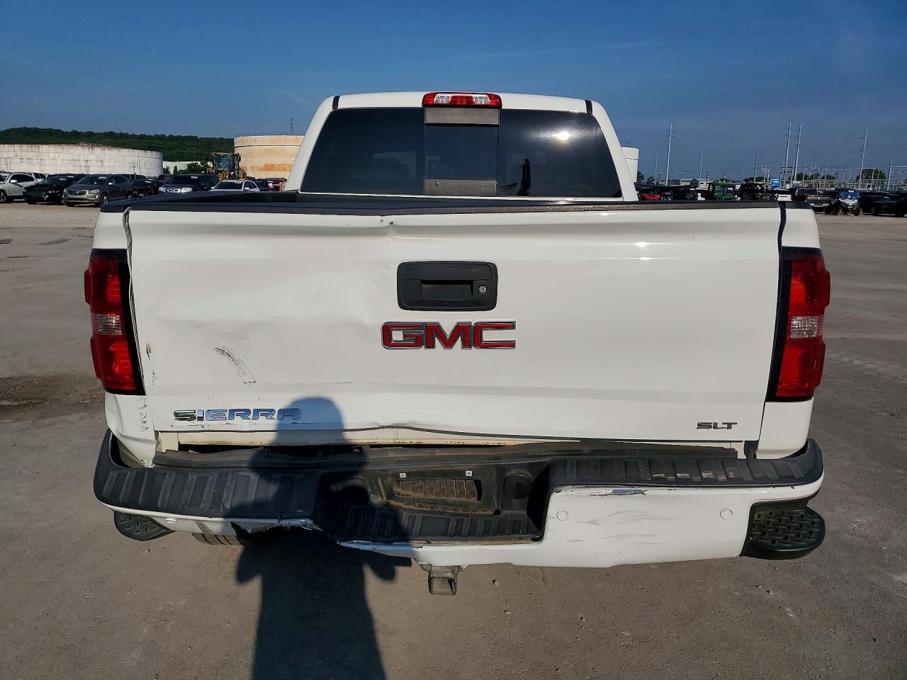 2015 Gmc Sierra K1500 Slt White vin: 3GTU2VEC2FG493857