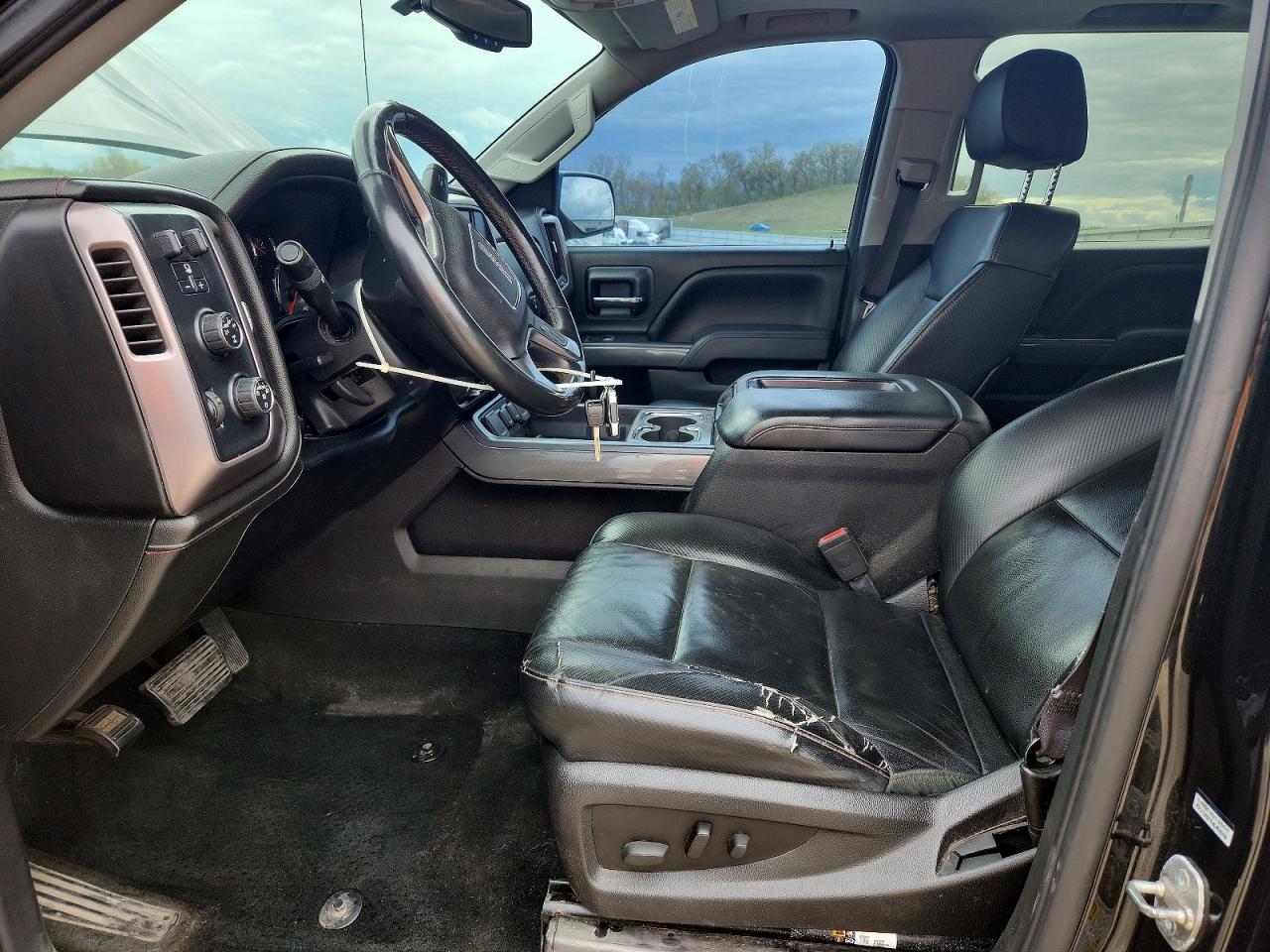 2014 Gmc Sierra K1500 Slt Black vin: 3GTU2VEC3EG116808