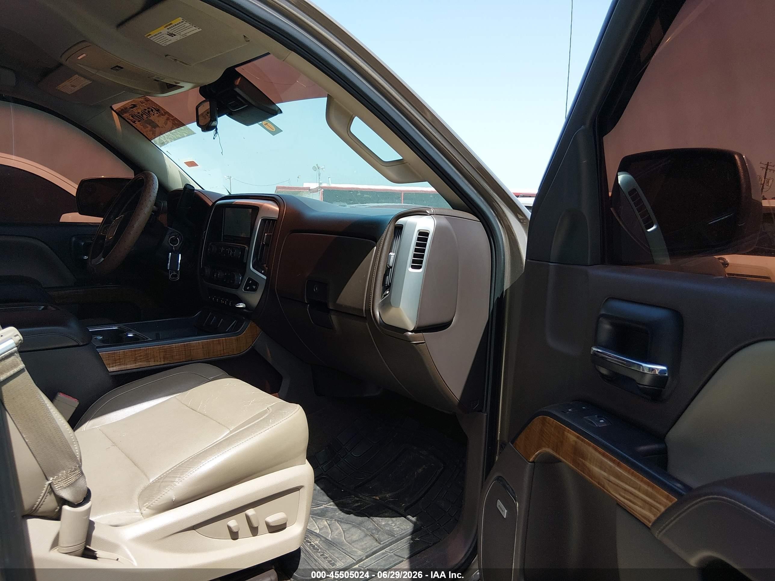2014 Gmc Sierra 1500 Slt Brown vin: 3GTU2VEC3EG124620