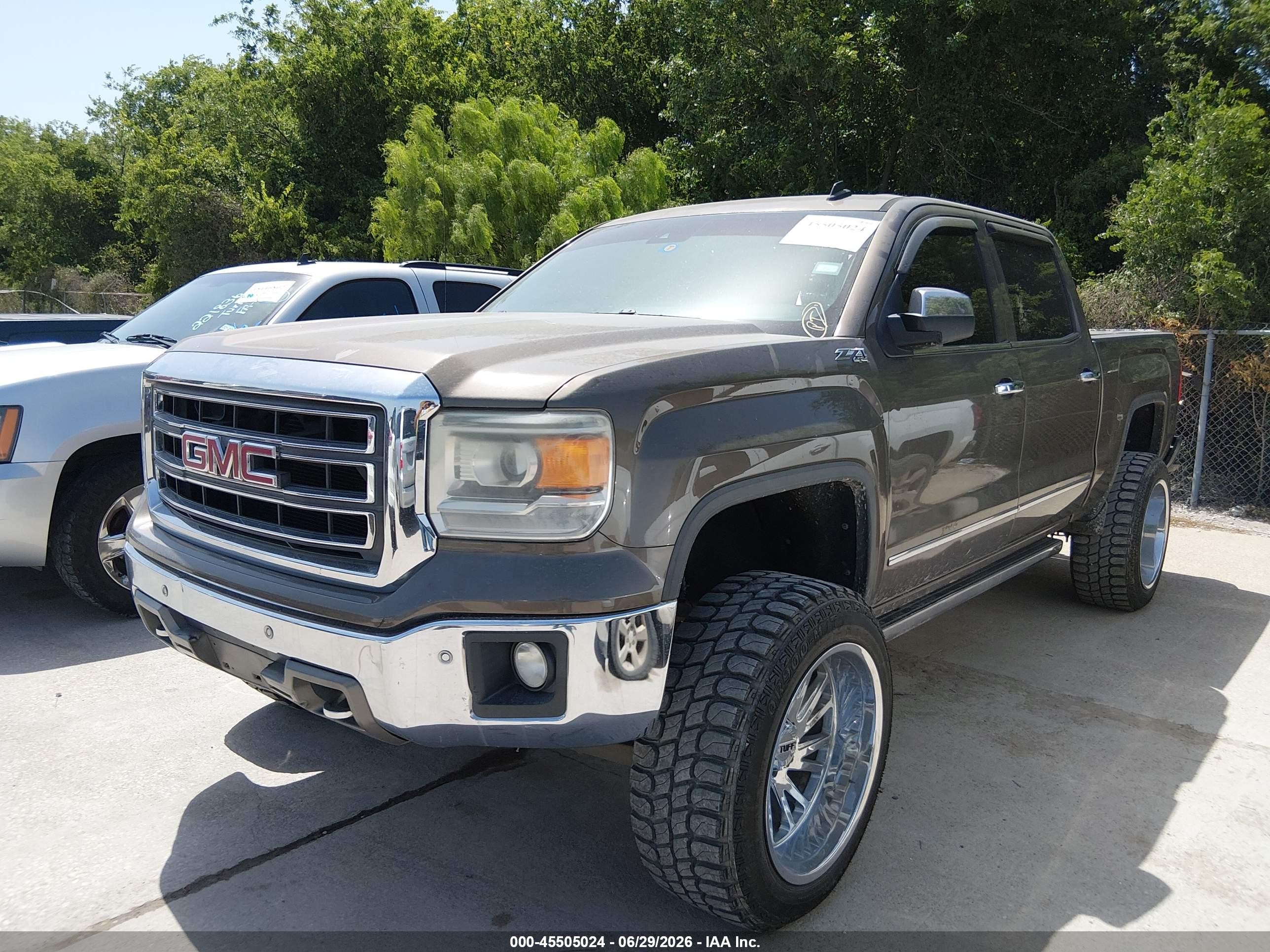 2014 Gmc Sierra 1500 Slt Brown vin: 3GTU2VEC3EG124620
