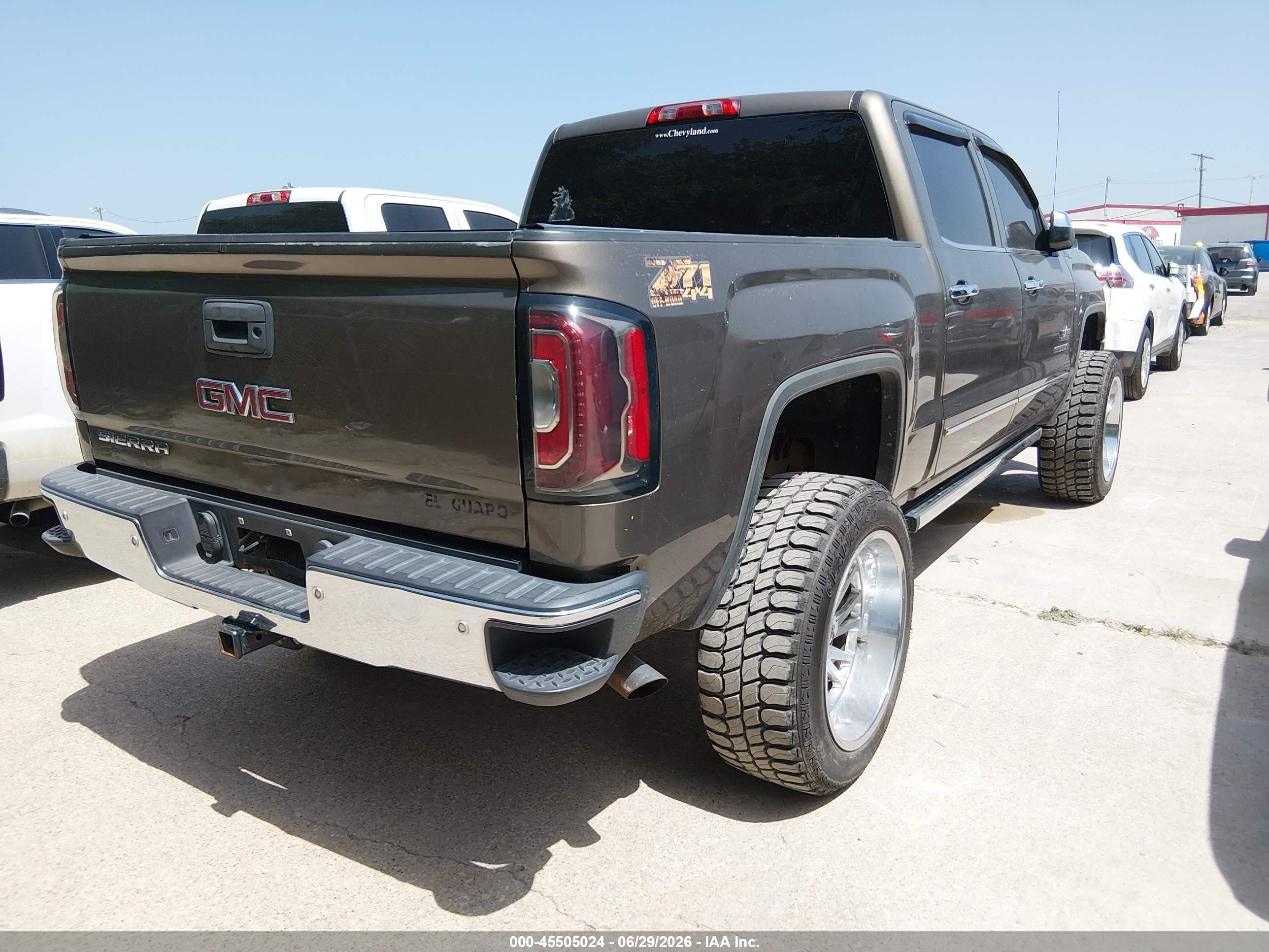 2014 Gmc Sierra 1500 Slt Brown vin: 3GTU2VEC3EG124620