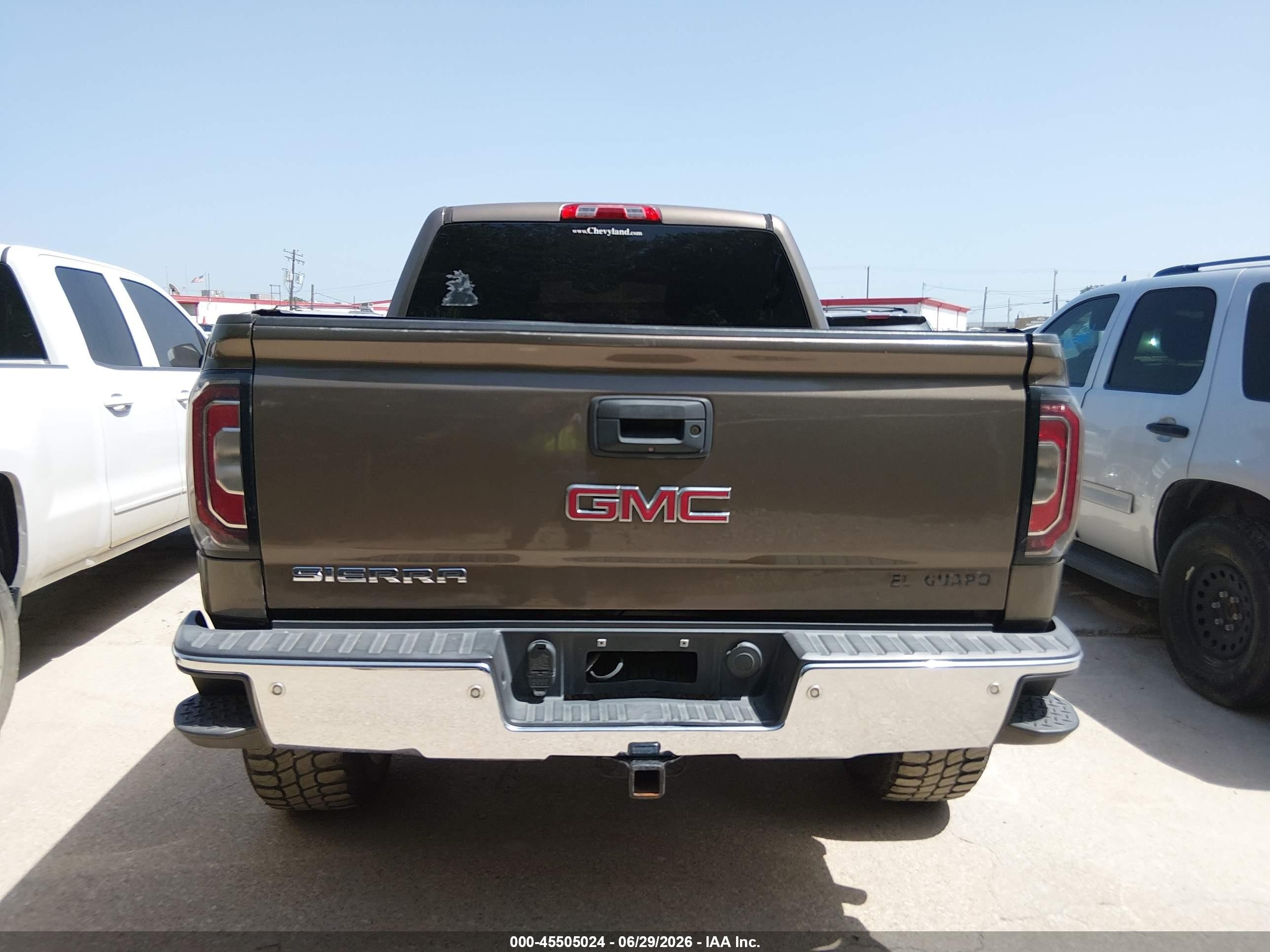 2014 Gmc Sierra 1500 Slt Brown vin: 3GTU2VEC3EG124620