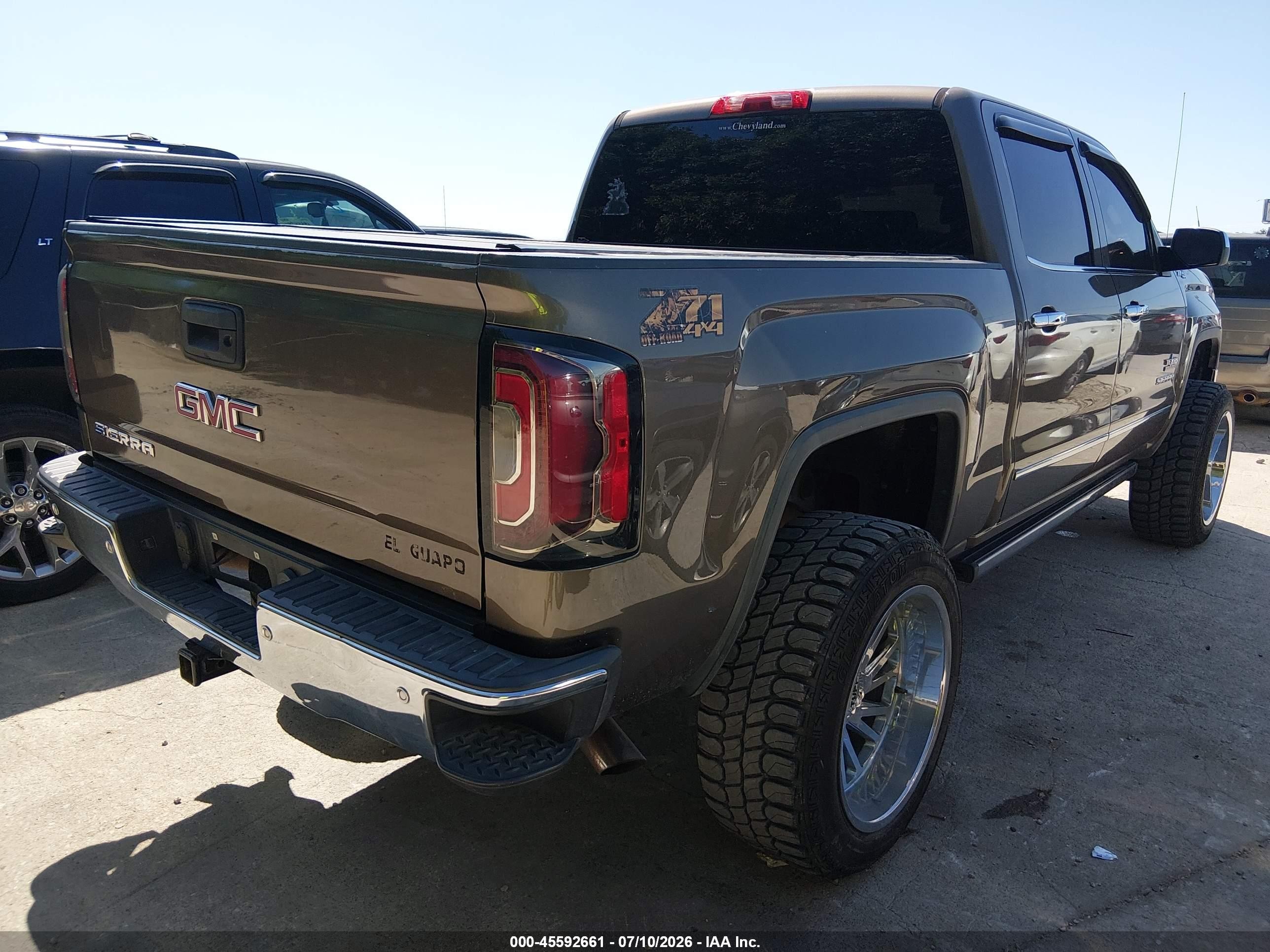2014 Gmc Sierra 1500 Slt Tan vin: 3GTU2VEC3EG124620