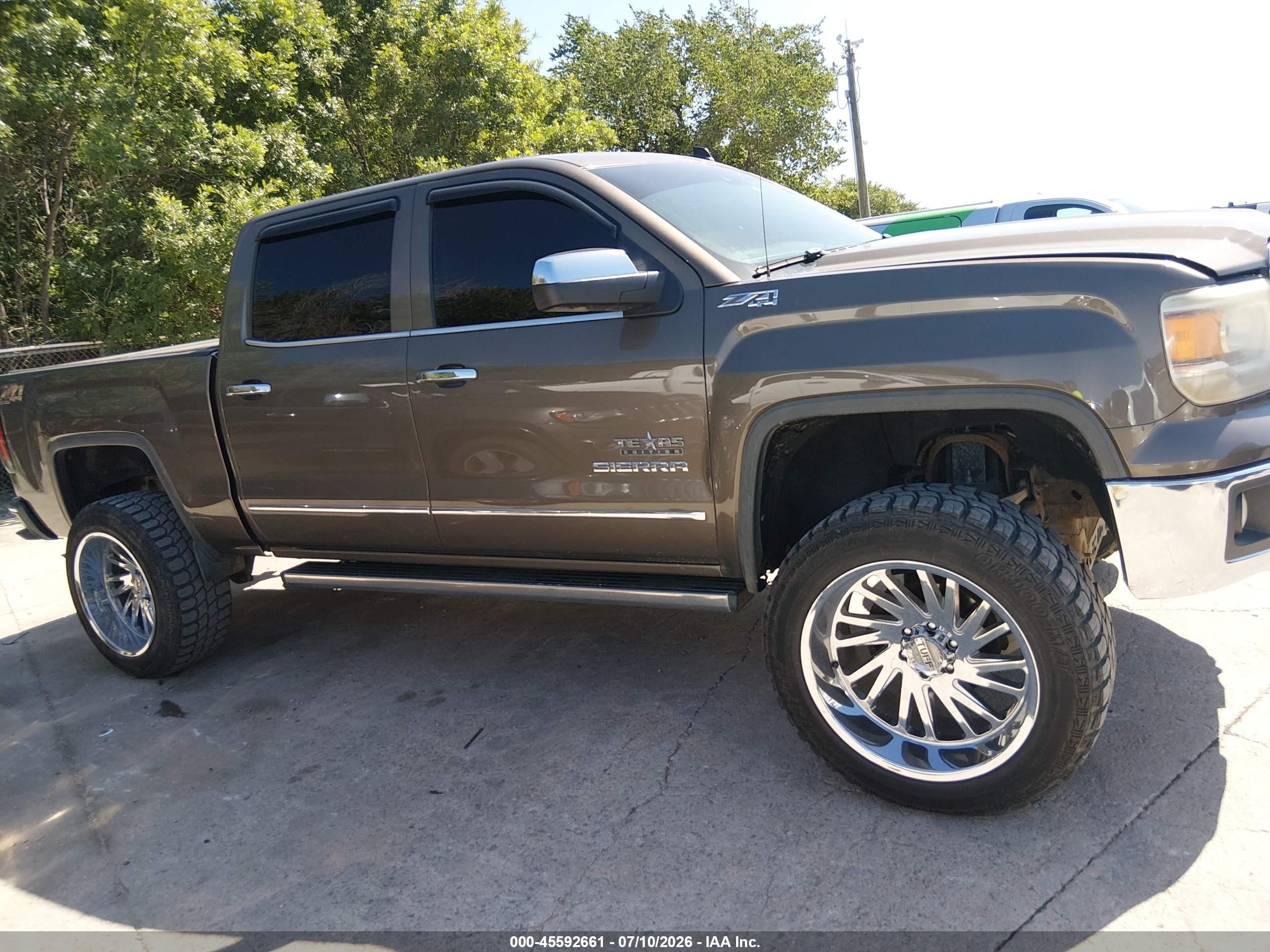 2014 Gmc Sierra 1500 Slt Tan vin: 3GTU2VEC3EG124620