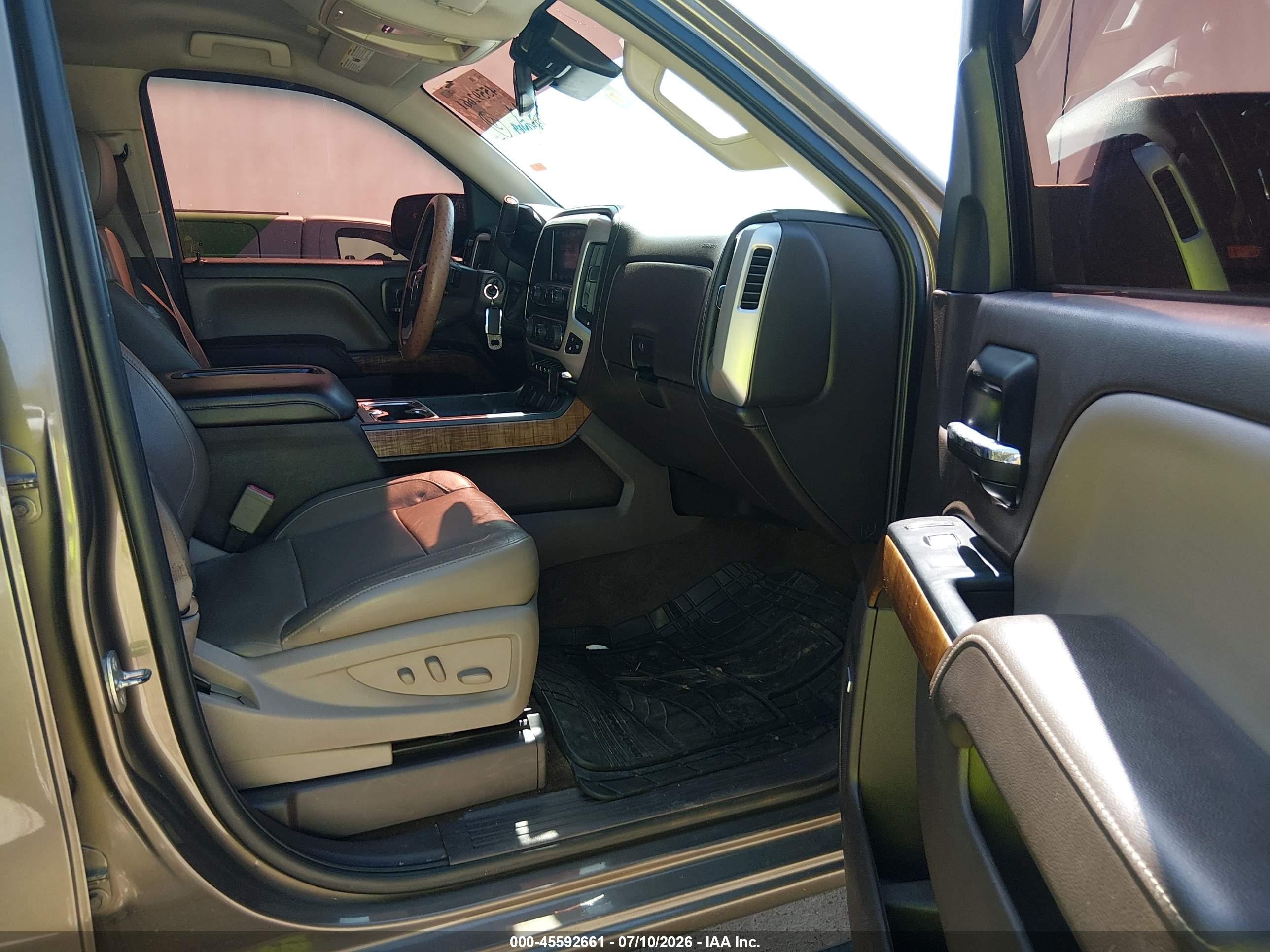 2014 Gmc Sierra 1500 Slt Tan vin: 3GTU2VEC3EG124620