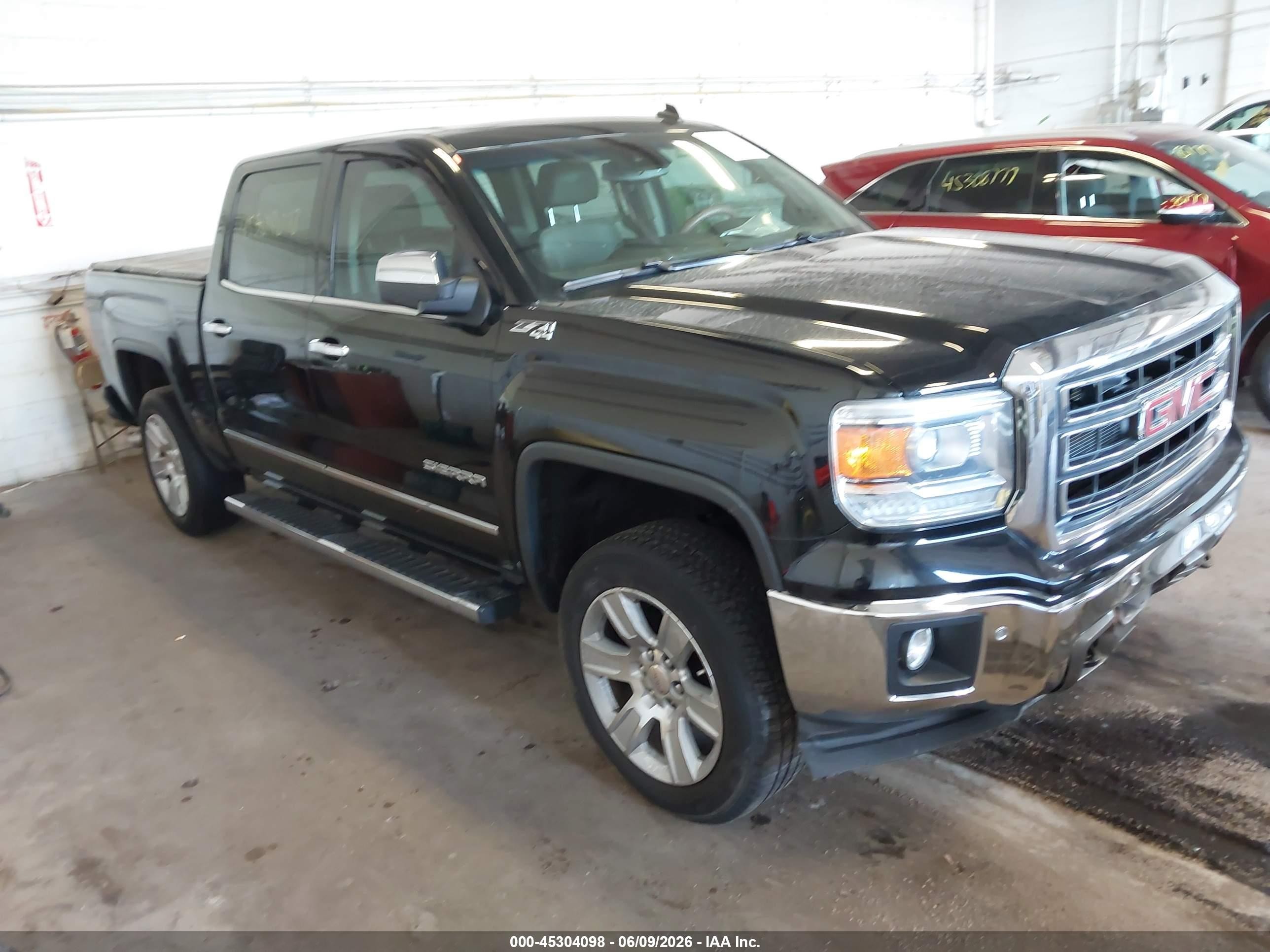 2014 Gmc Sierra 1500 Slt Black vin: 3GTU2VEC3EG314191