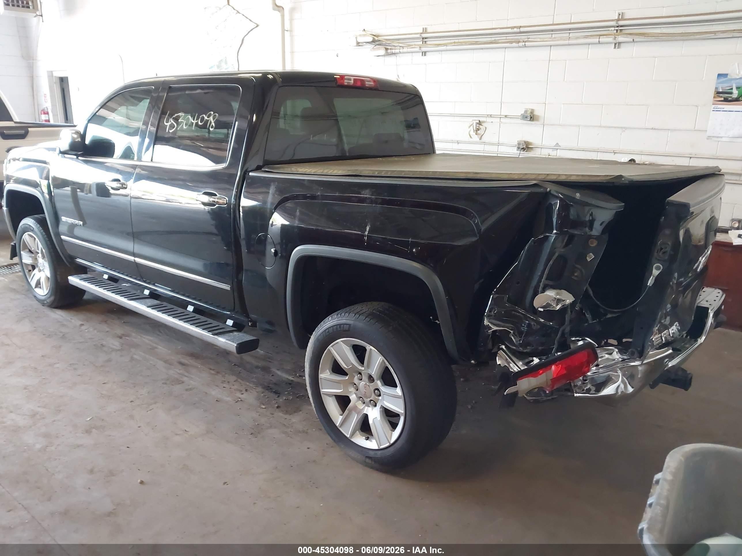 2014 Gmc Sierra 1500 Slt Black vin: 3GTU2VEC3EG314191