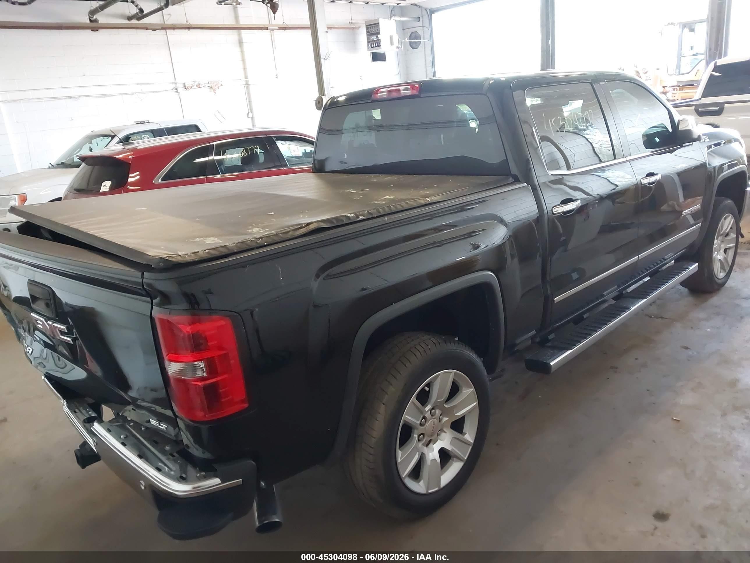 2014 Gmc Sierra 1500 Slt Black vin: 3GTU2VEC3EG314191