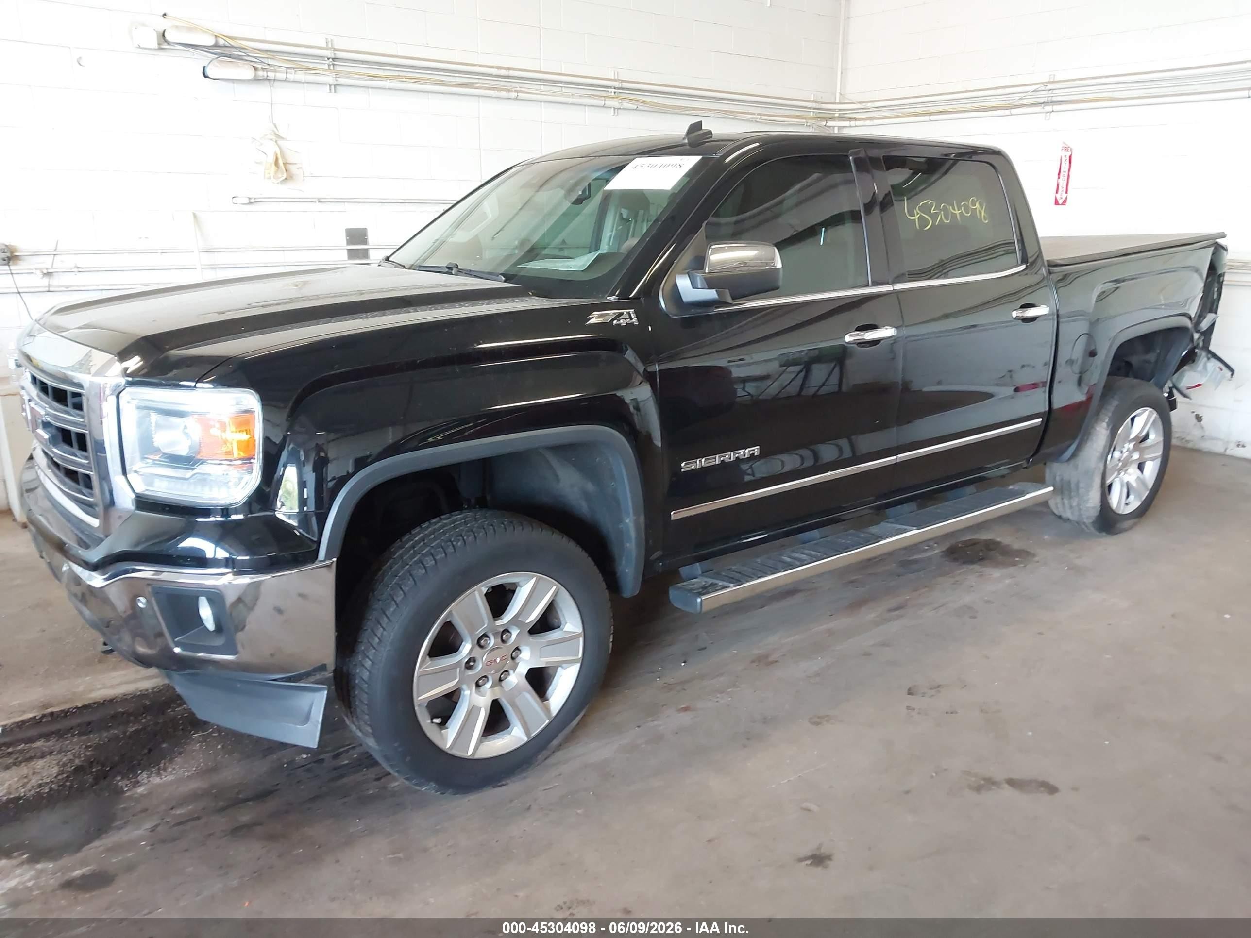 2014 Gmc Sierra 1500 Slt Black vin: 3GTU2VEC3EG314191