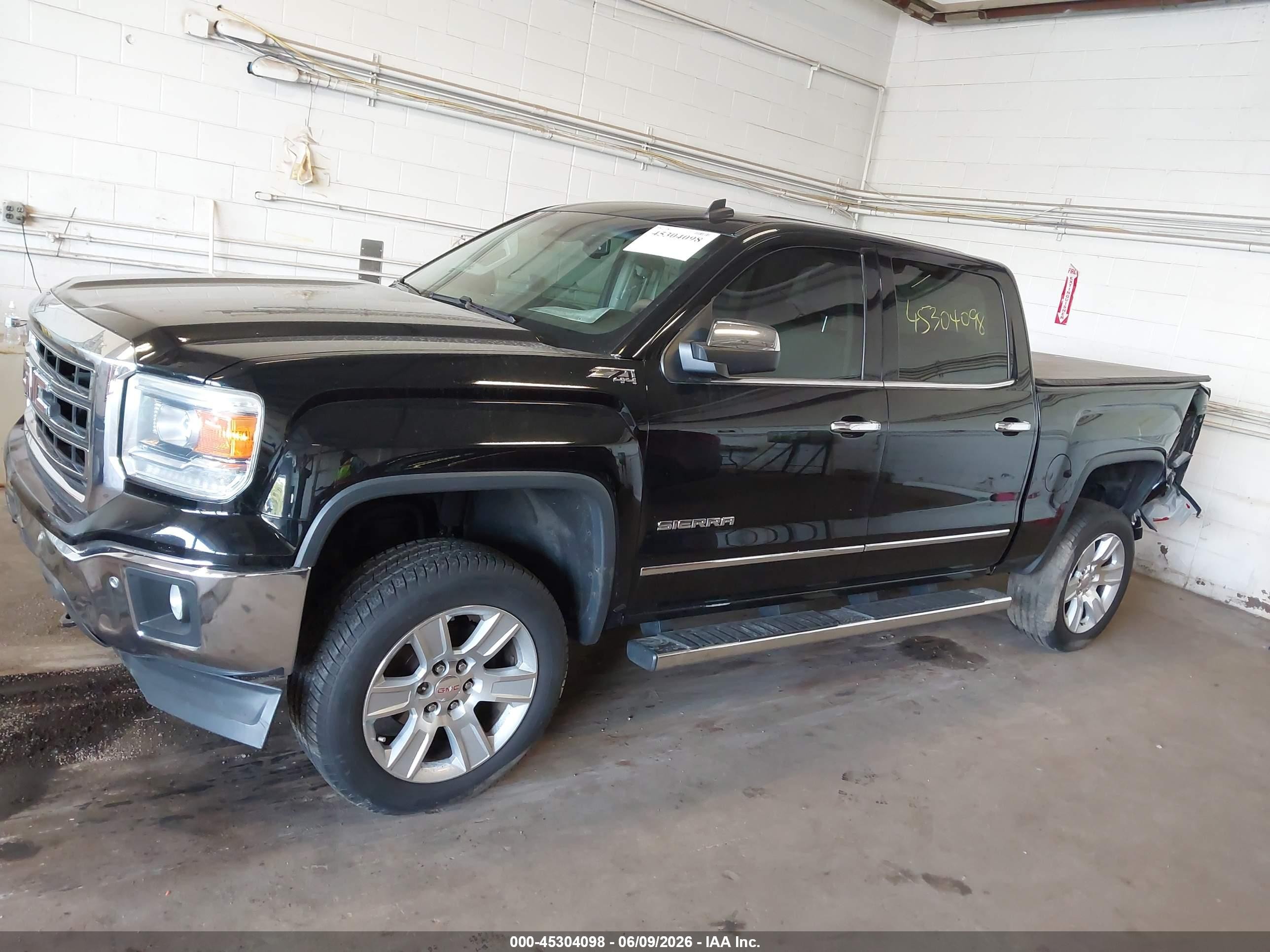 2014 Gmc Sierra 1500 Slt Black vin: 3GTU2VEC3EG314191