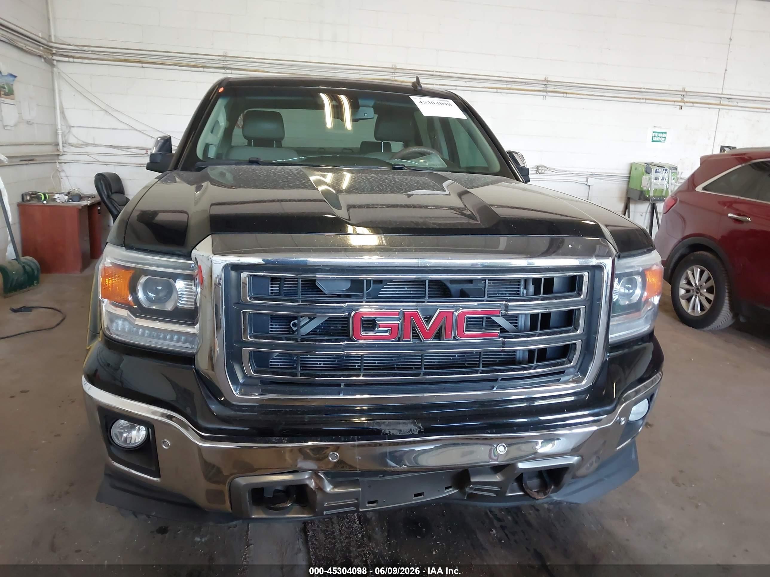 2014 Gmc Sierra 1500 Slt Black vin: 3GTU2VEC3EG314191
