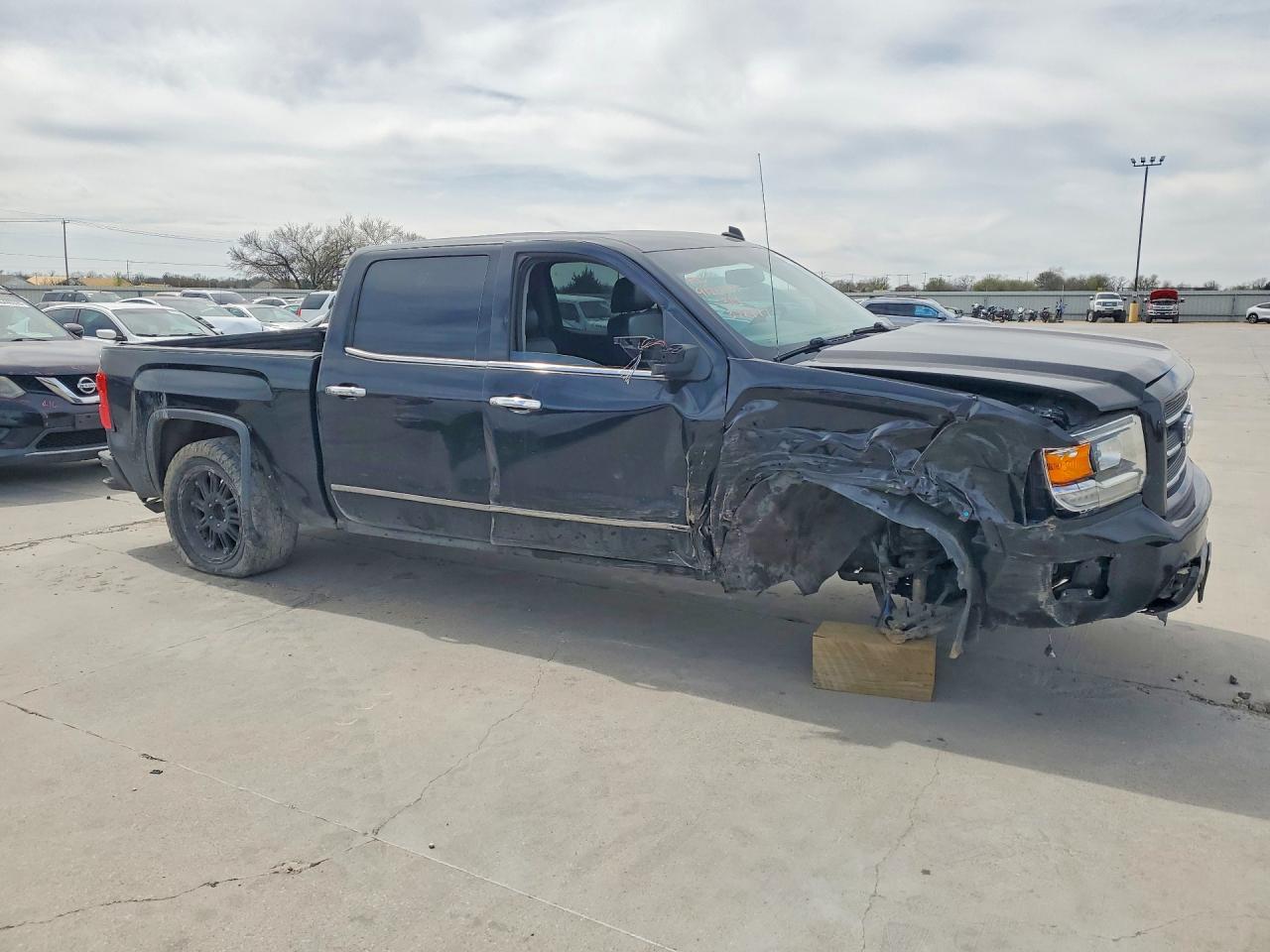 2014 Gmc Sierra K1500 Slt Black vin: 3GTU2VEC3EG372477