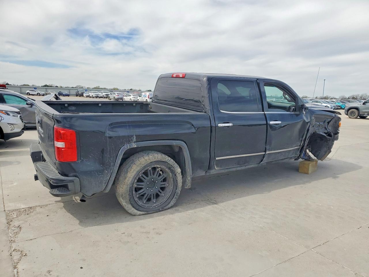 2014 Gmc Sierra K1500 Slt Black vin: 3GTU2VEC3EG372477