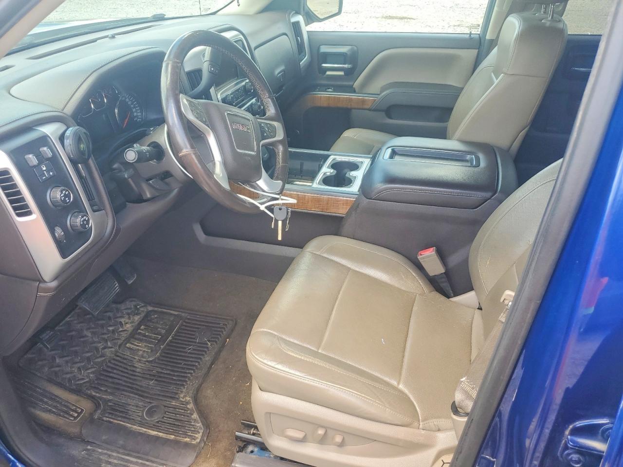 2014 Gmc Sierra K1500 Slt Blue vin: 3GTU2VEC3EG403923
