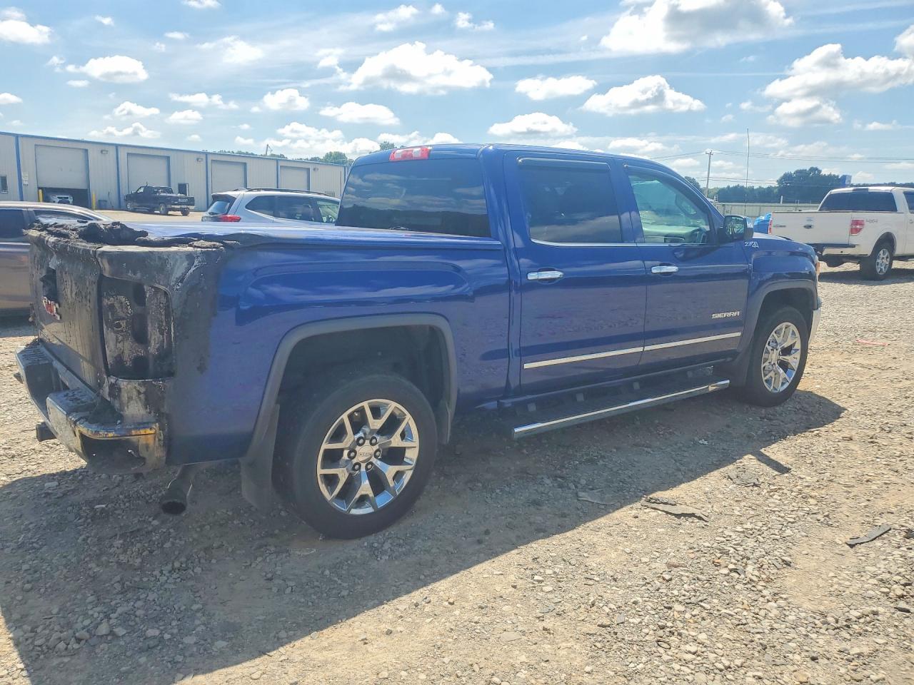 2014 Gmc Sierra K1500 Slt Blue vin: 3GTU2VEC3EG403923