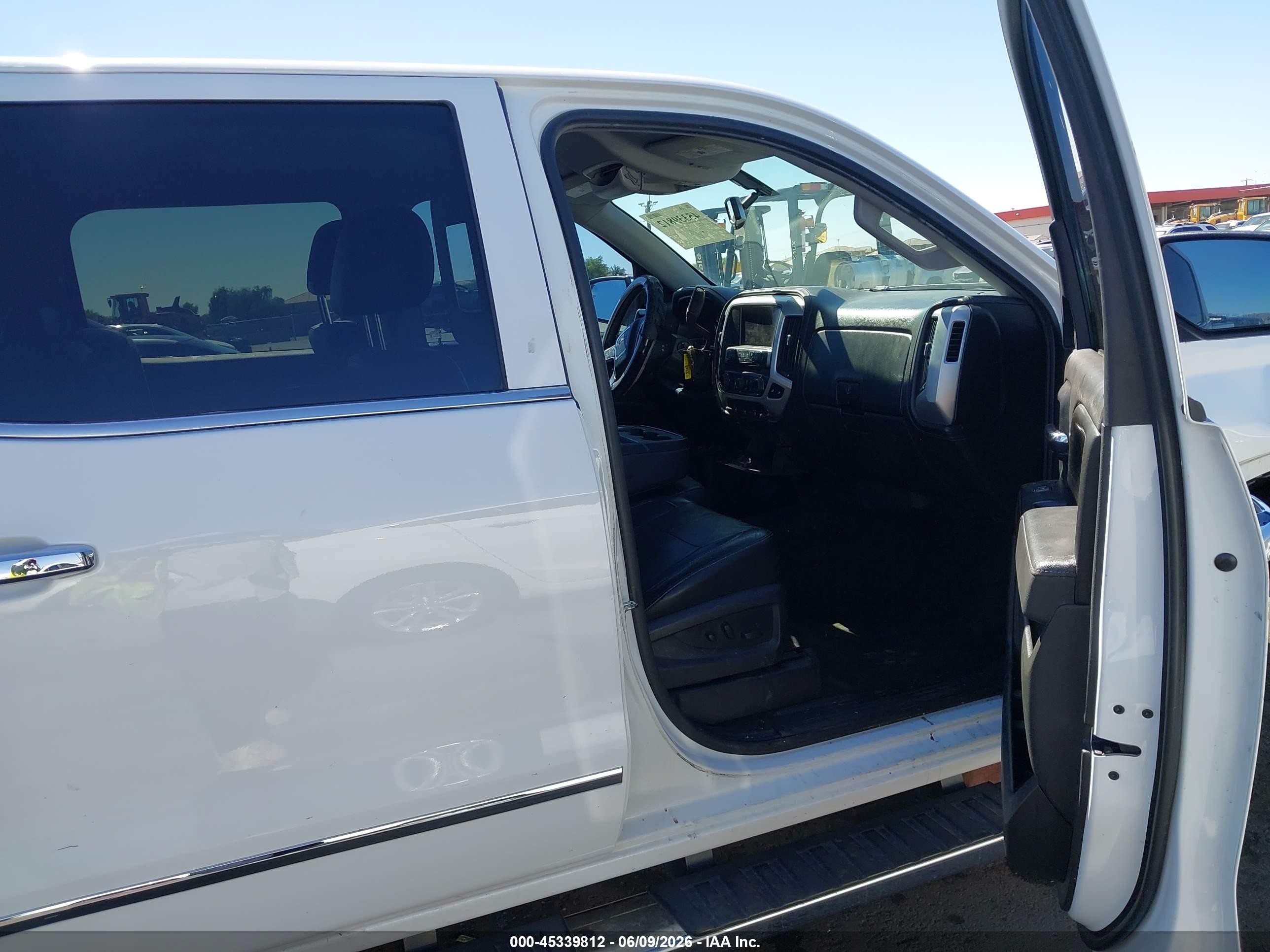 2014 Gmc Sierra 1500 Slt White vin: 3GTU2VEC3EG419507