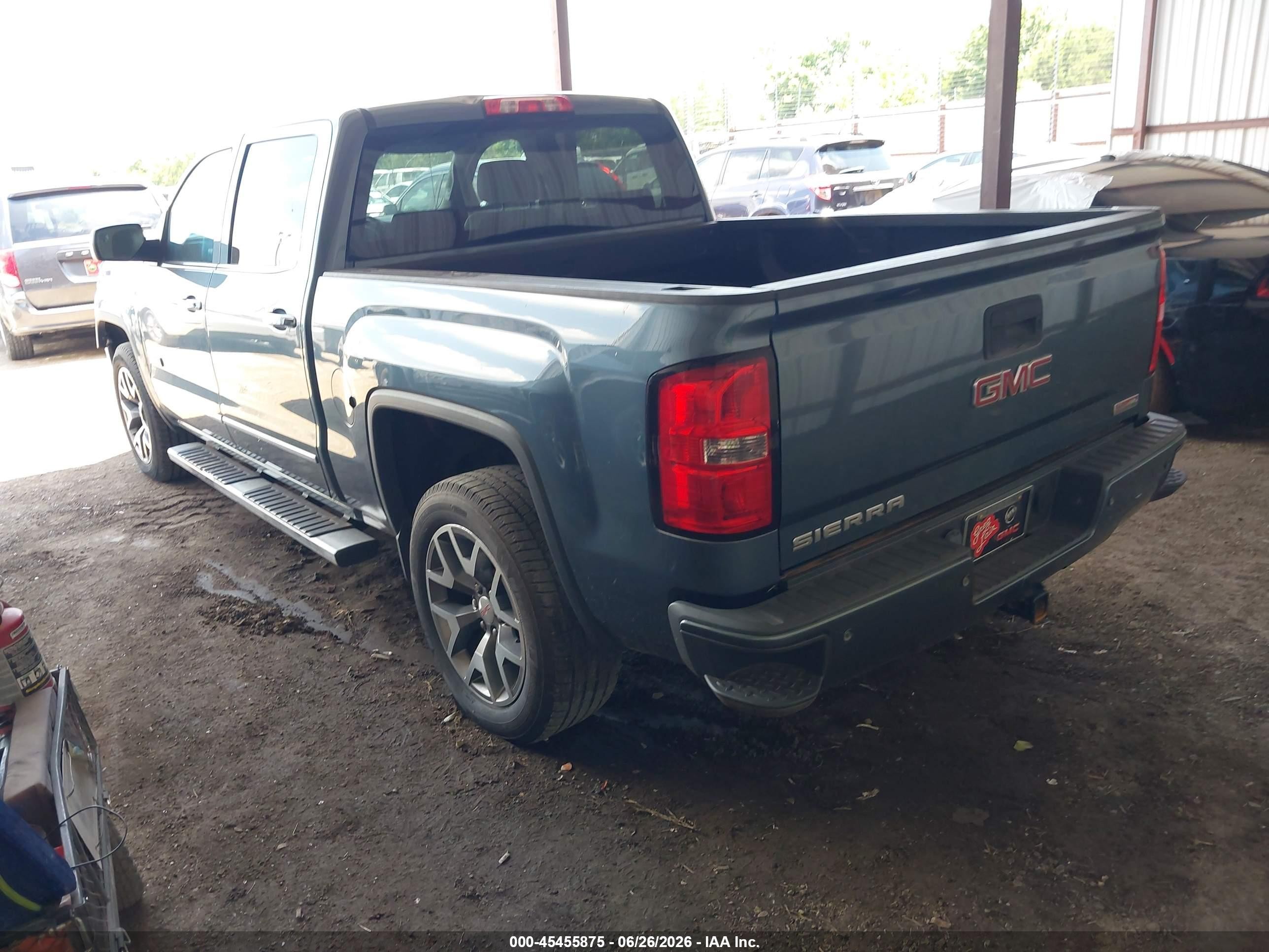 2014 Gmc Sierra 1500 Slt Gray vin: 3GTU2VEC3EG486401