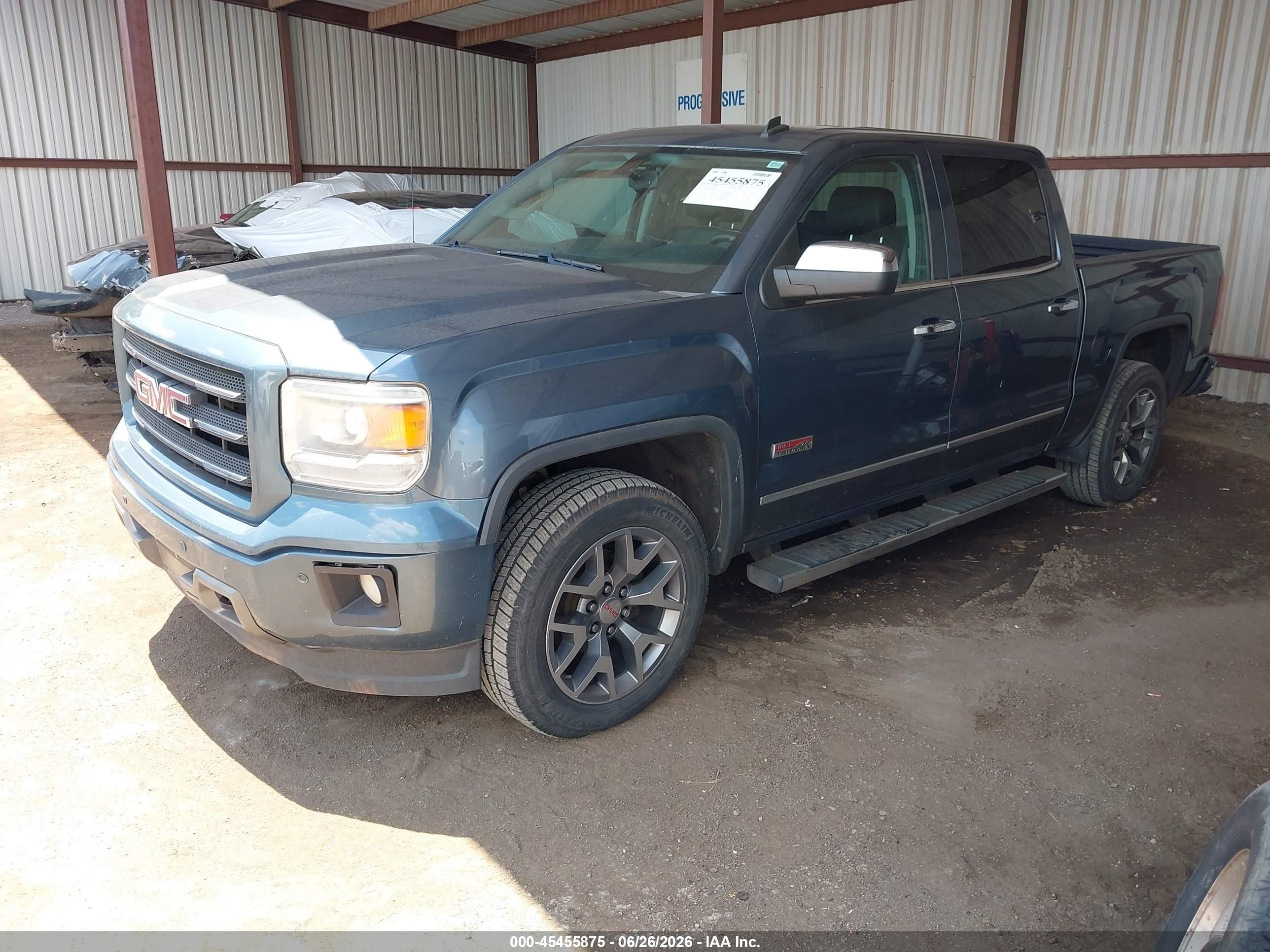 2014 Gmc Sierra 1500 Slt Gray vin: 3GTU2VEC3EG486401